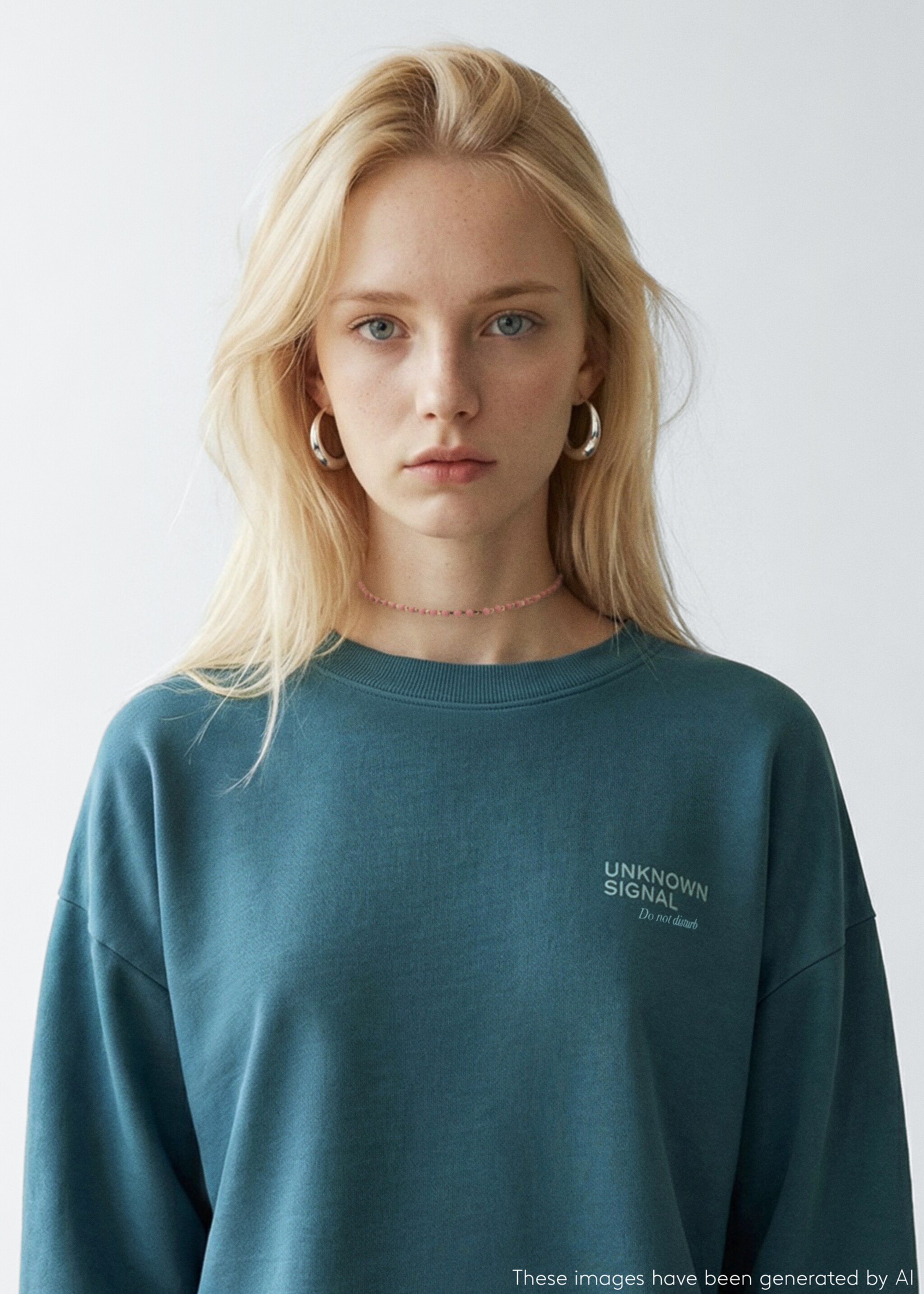 Printed cotton sweatshirt - Details of the article 1, Petrol Blue. Ref: 27024778-00.
