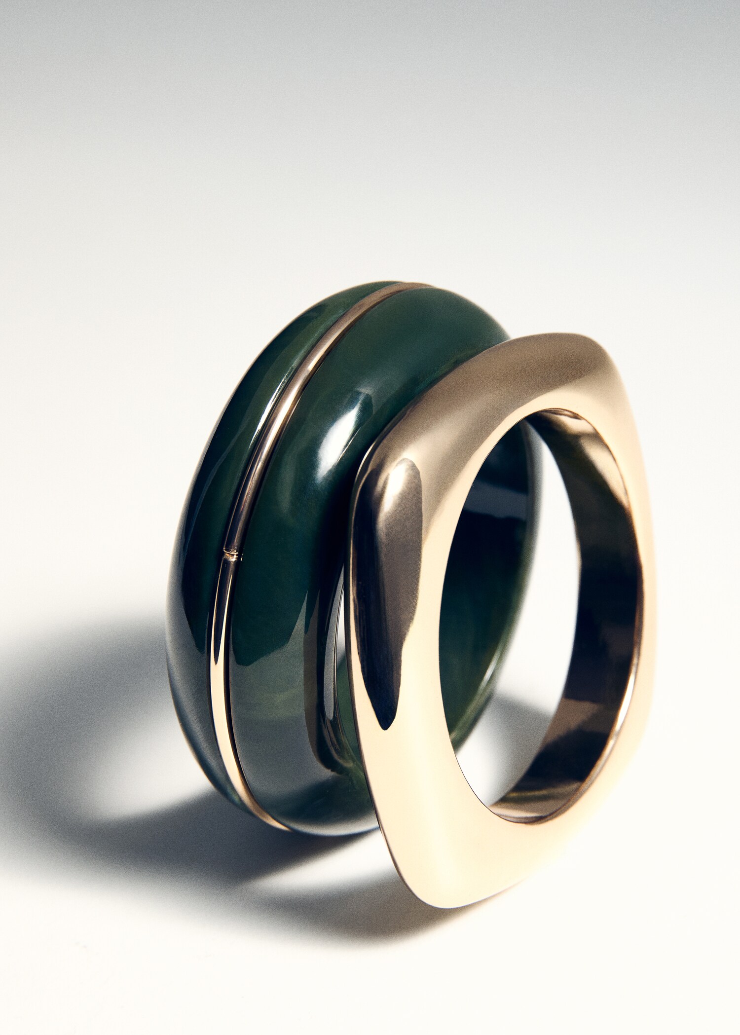 Комплект жестких комбинированных браслетов - Деталь изделия 5