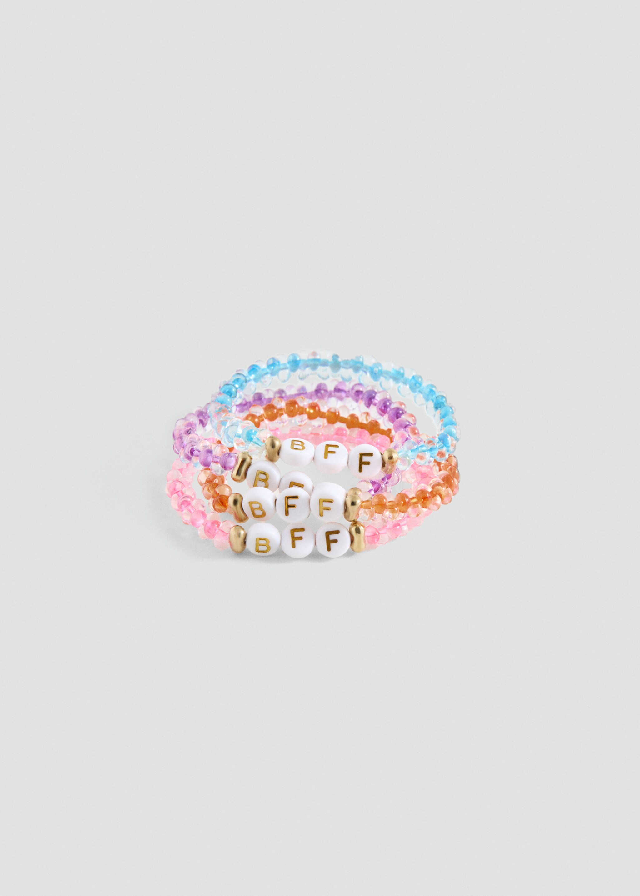 Pulsera beadbff - Plano medio, Rosa. Ref: 27024783-00.