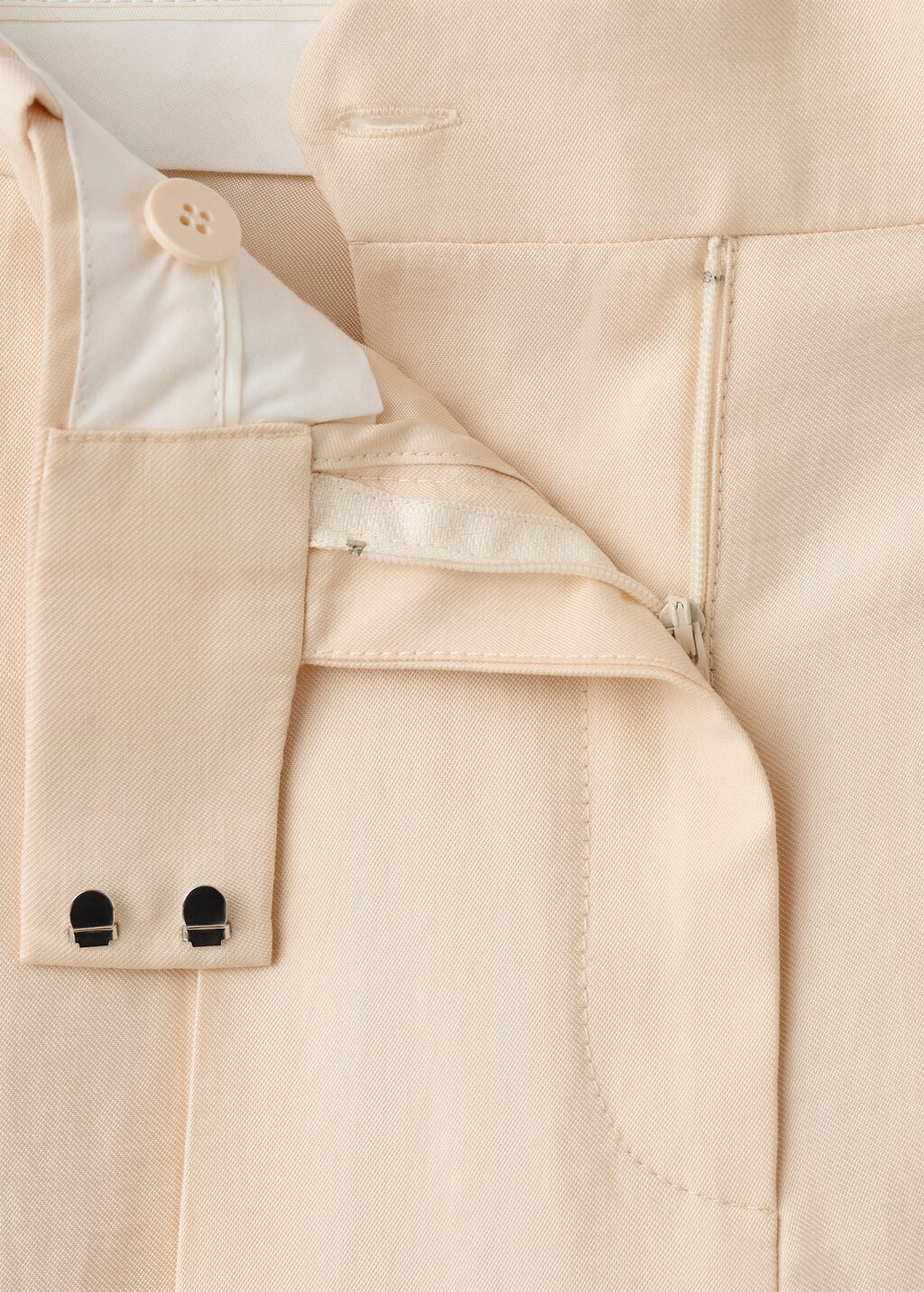 Low-rise lyocell trousers - image 4