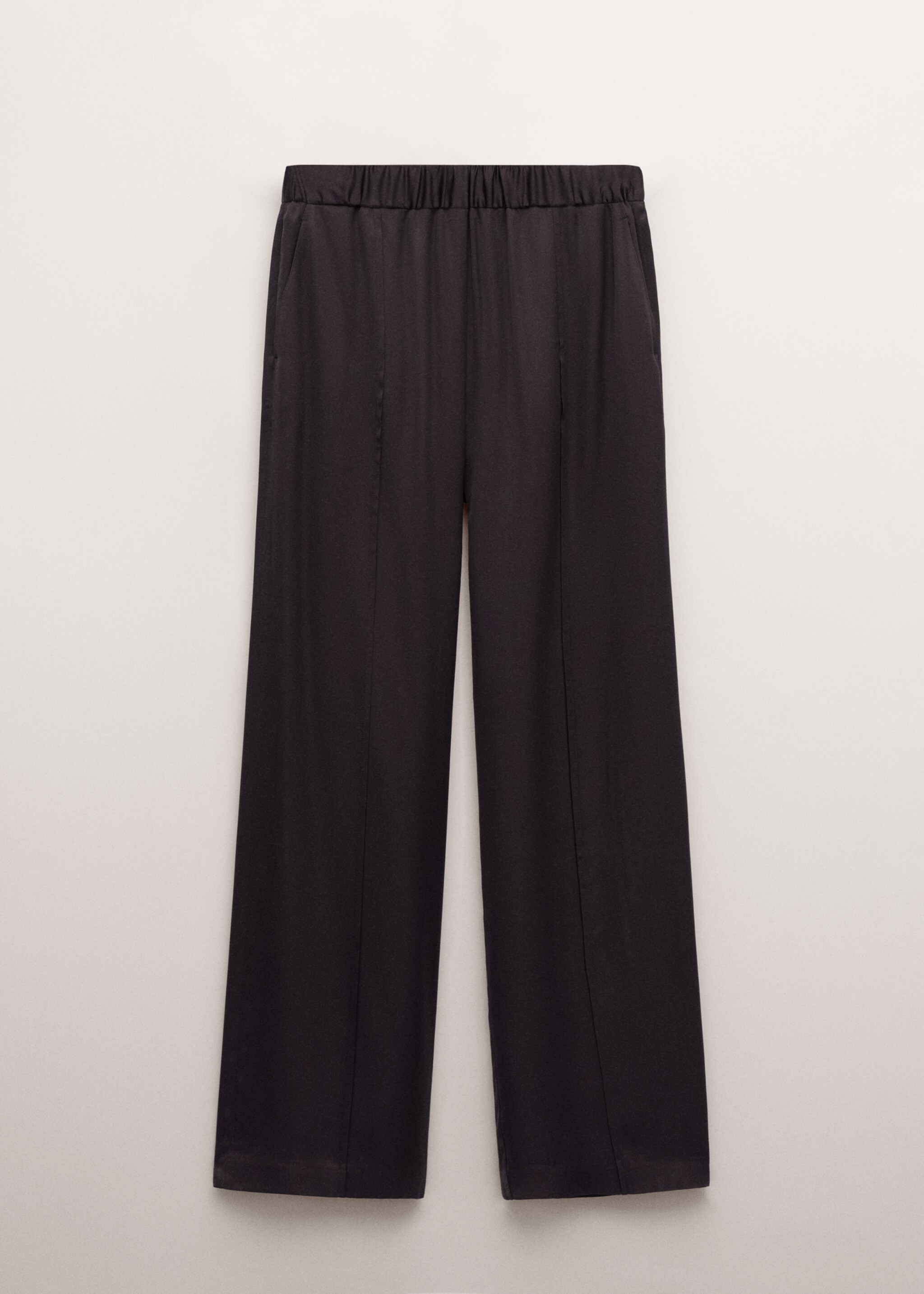 Straight-leg trousers with adjustable waist - Article without model, Brown. Ref: 27024789-00.