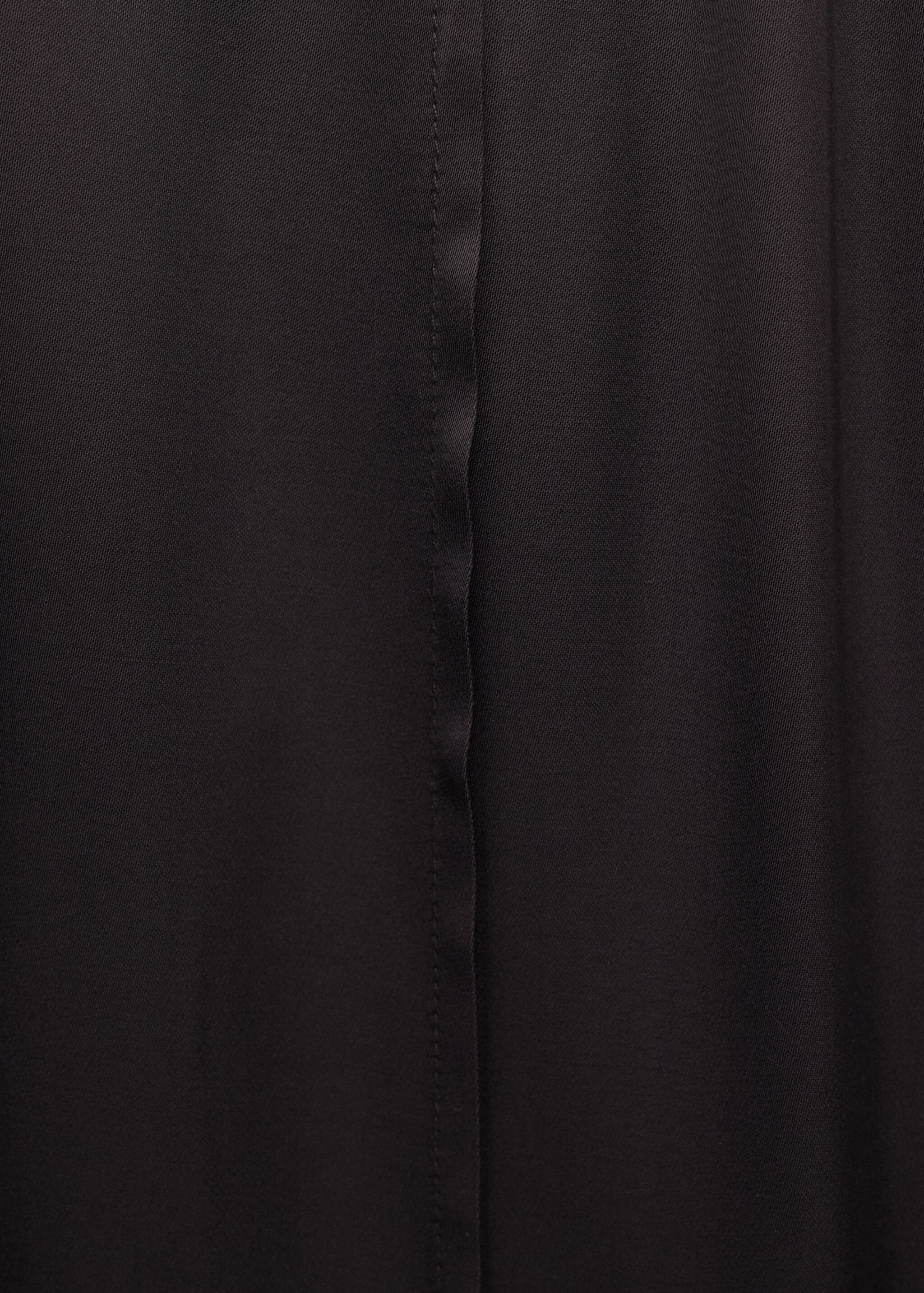 Straight-leg trousers with adjustable waist - Details of the article 0, Brown. Ref: 27024789-00.