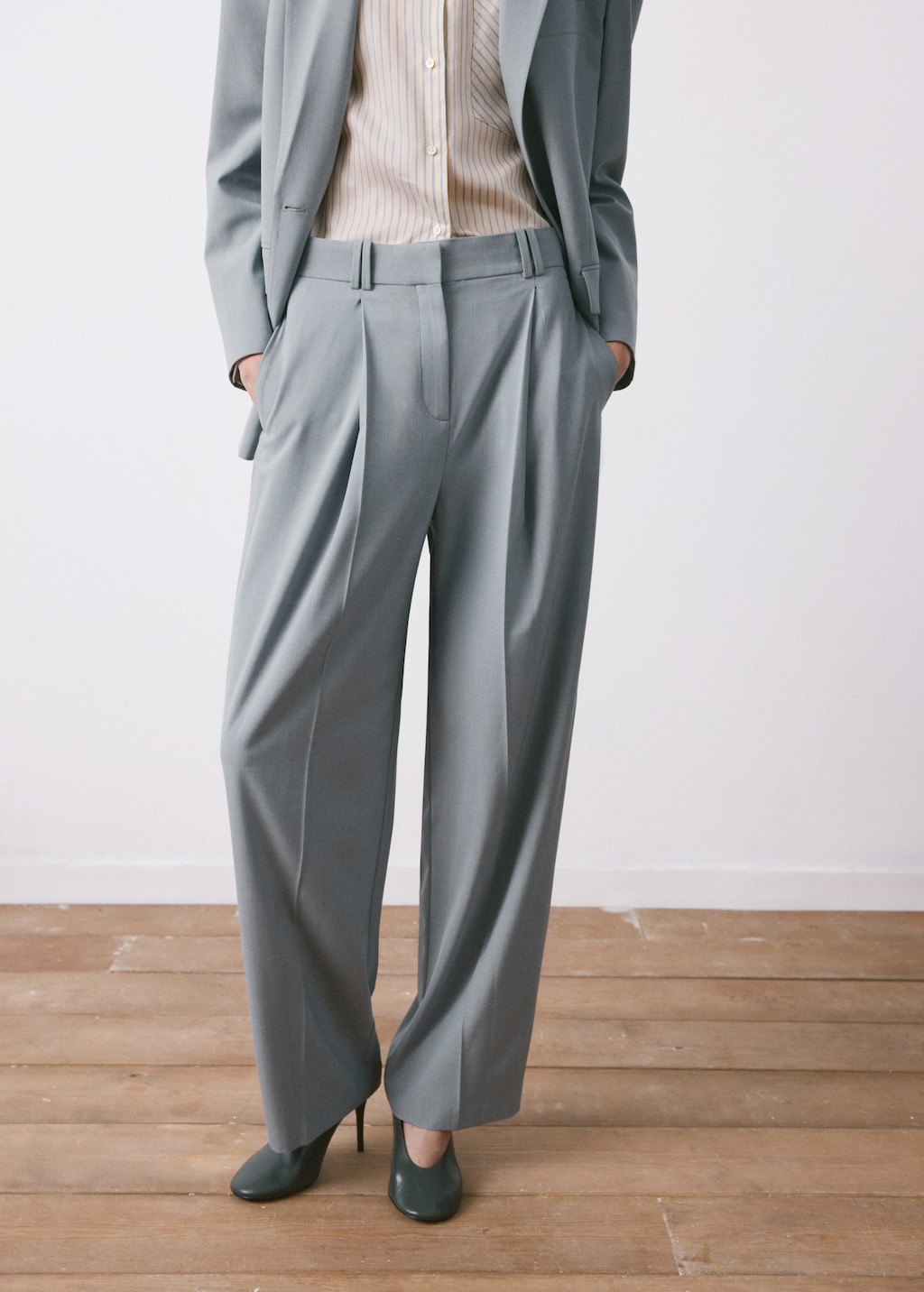Straight suit trousers - image 3