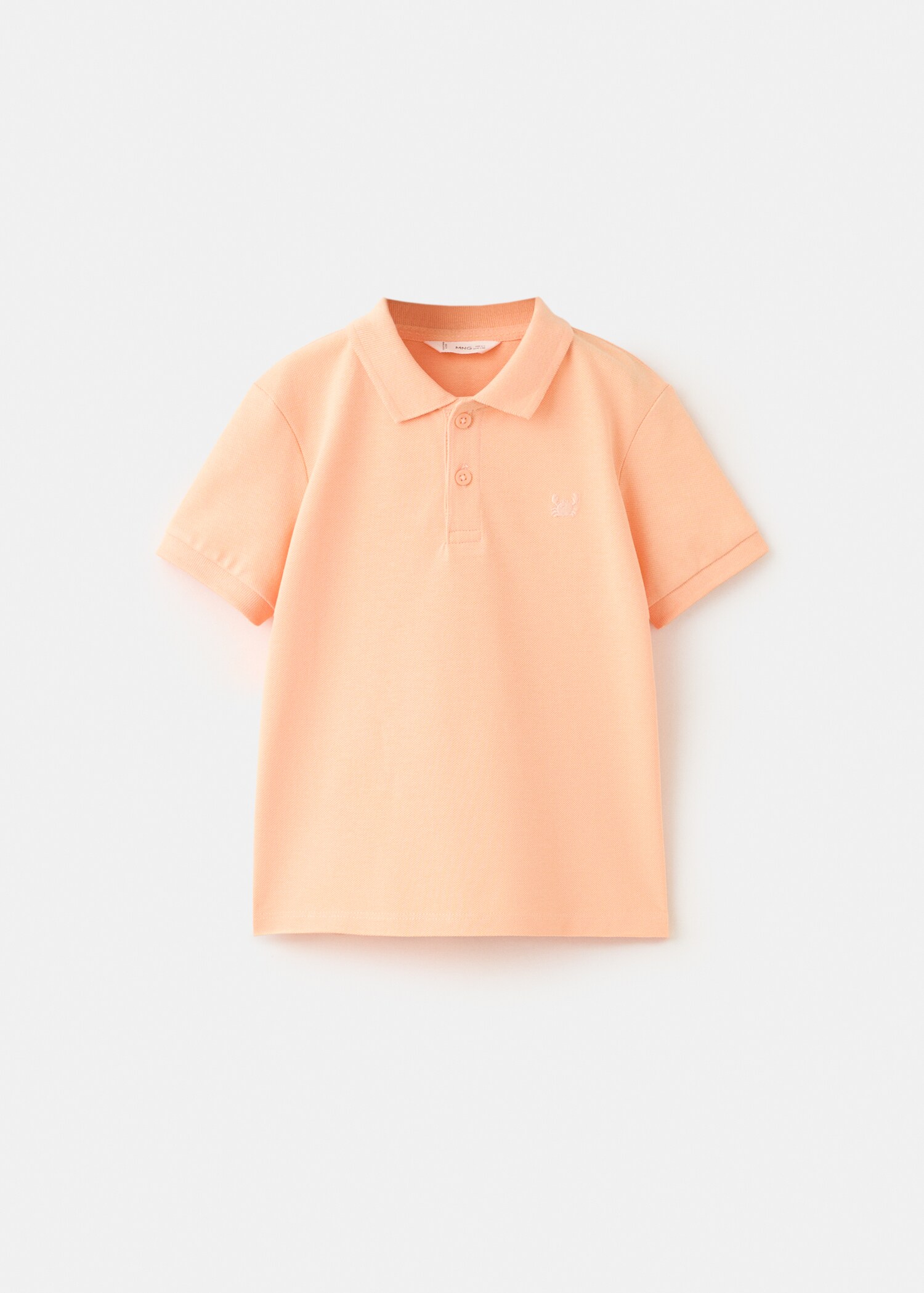 Short-sleeved cotton polo shirt - Article without model
