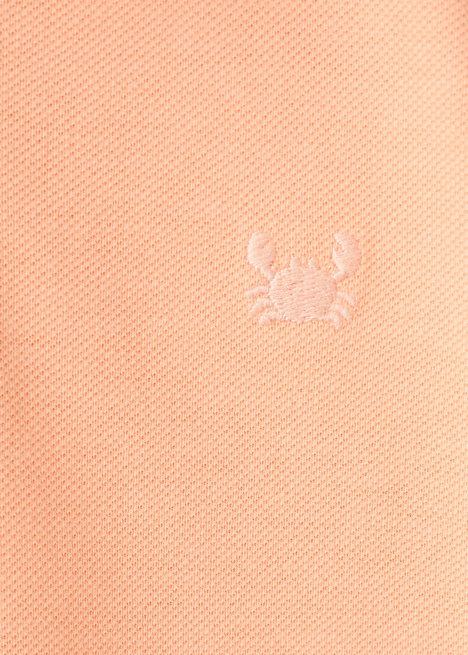 Short-sleeved cotton polo shirt - Details of the article 0