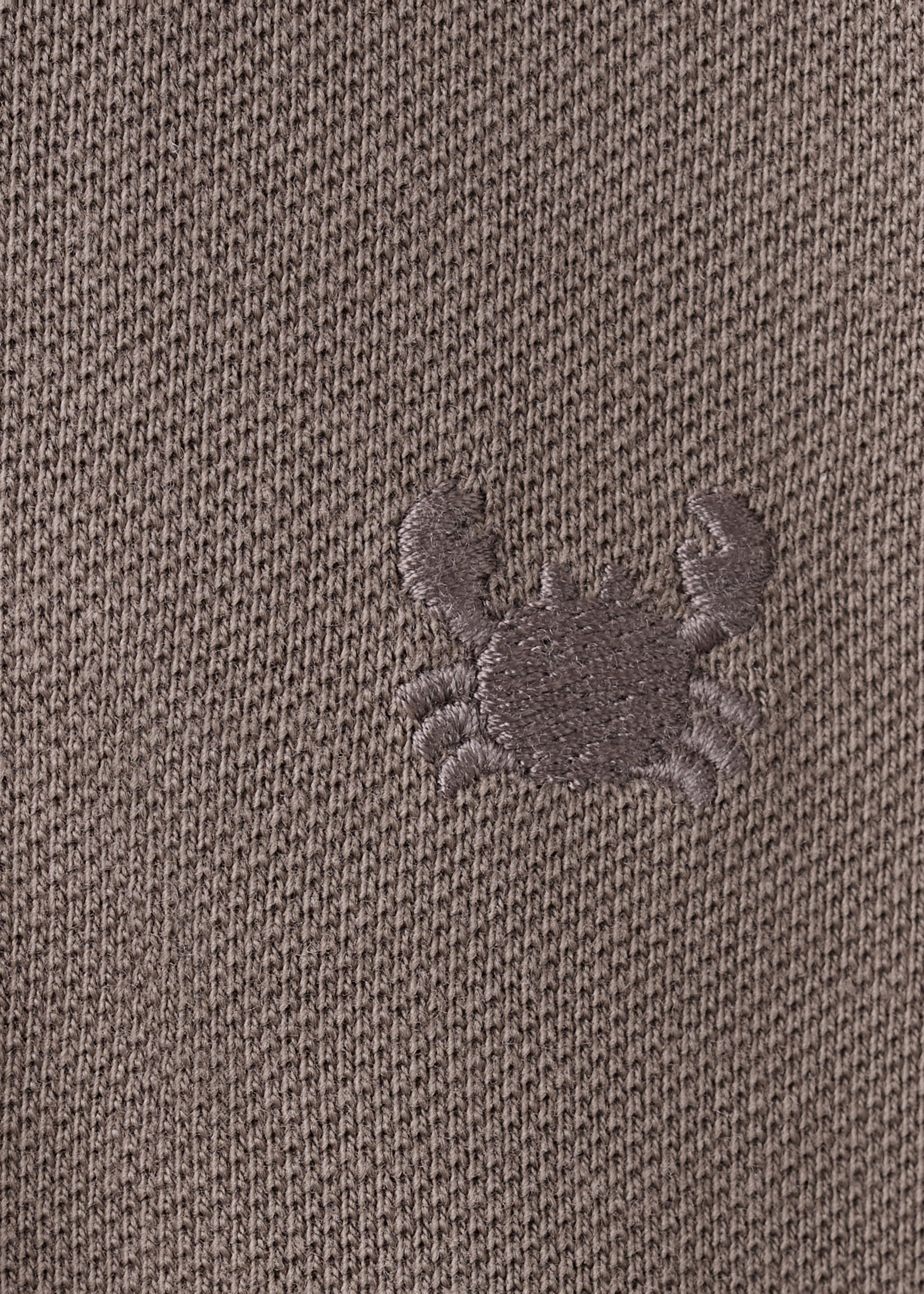 Short-sleeved cotton polo shirt - Details of the article 0, Chocolate. Ref: 27025144-00.