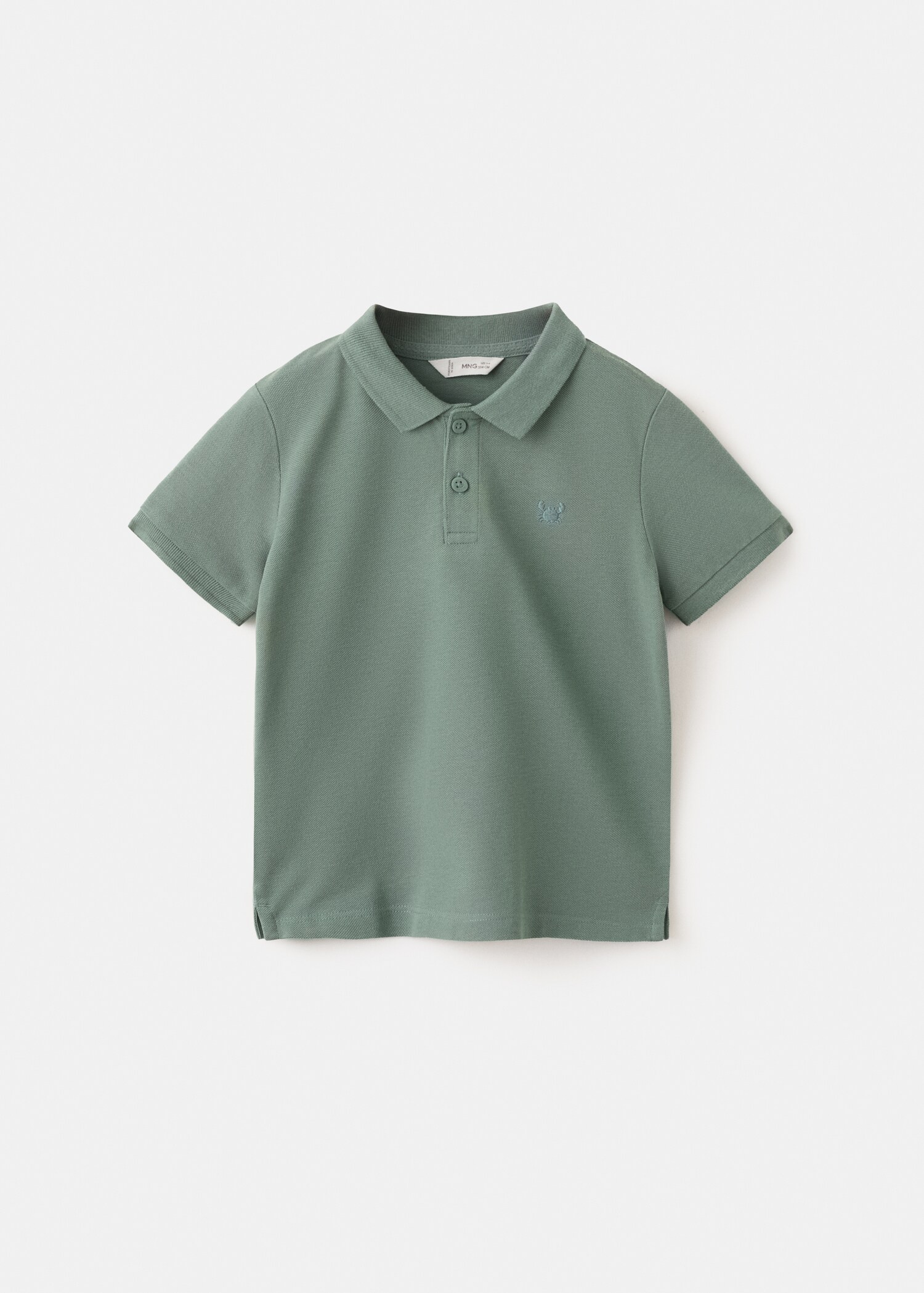 Short-sleeved cotton polo shirt - Article without model
