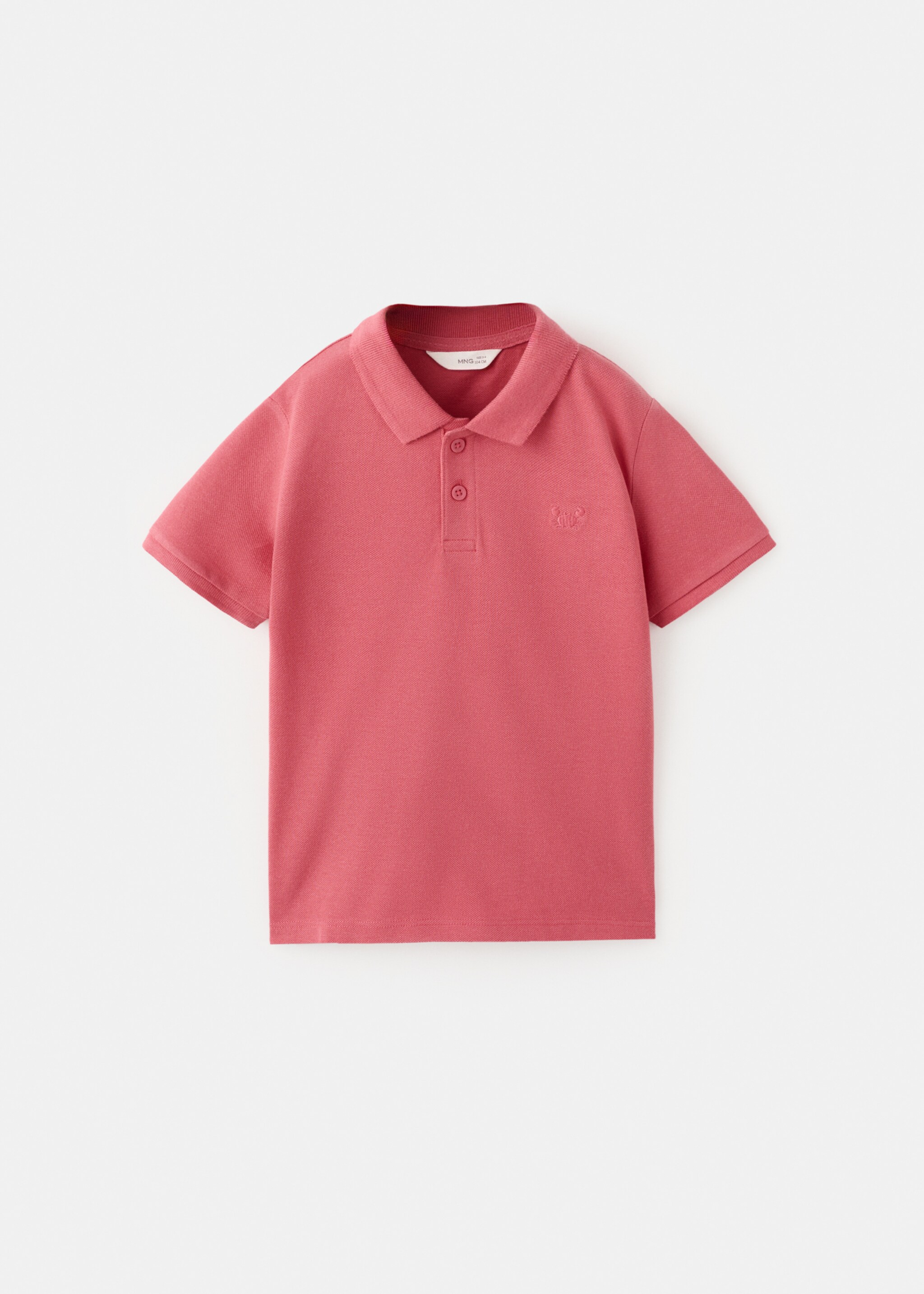 Polo coton manches courtes - Article sans modèle, Rouge. Ref: 27025144-00.