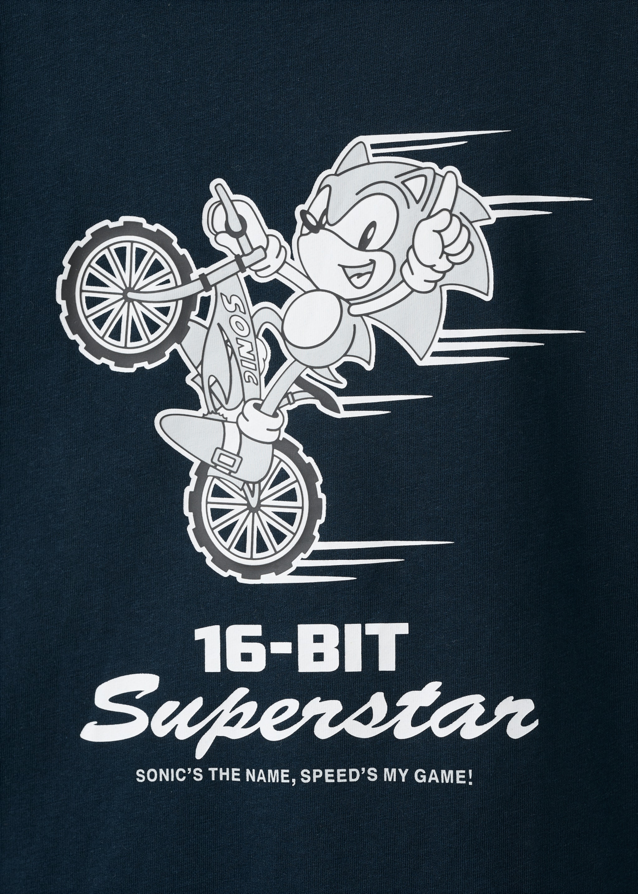 T-shirt Sonic en coton - Détail de l'article 8, Bleu marine. Ref: 27025147-00.