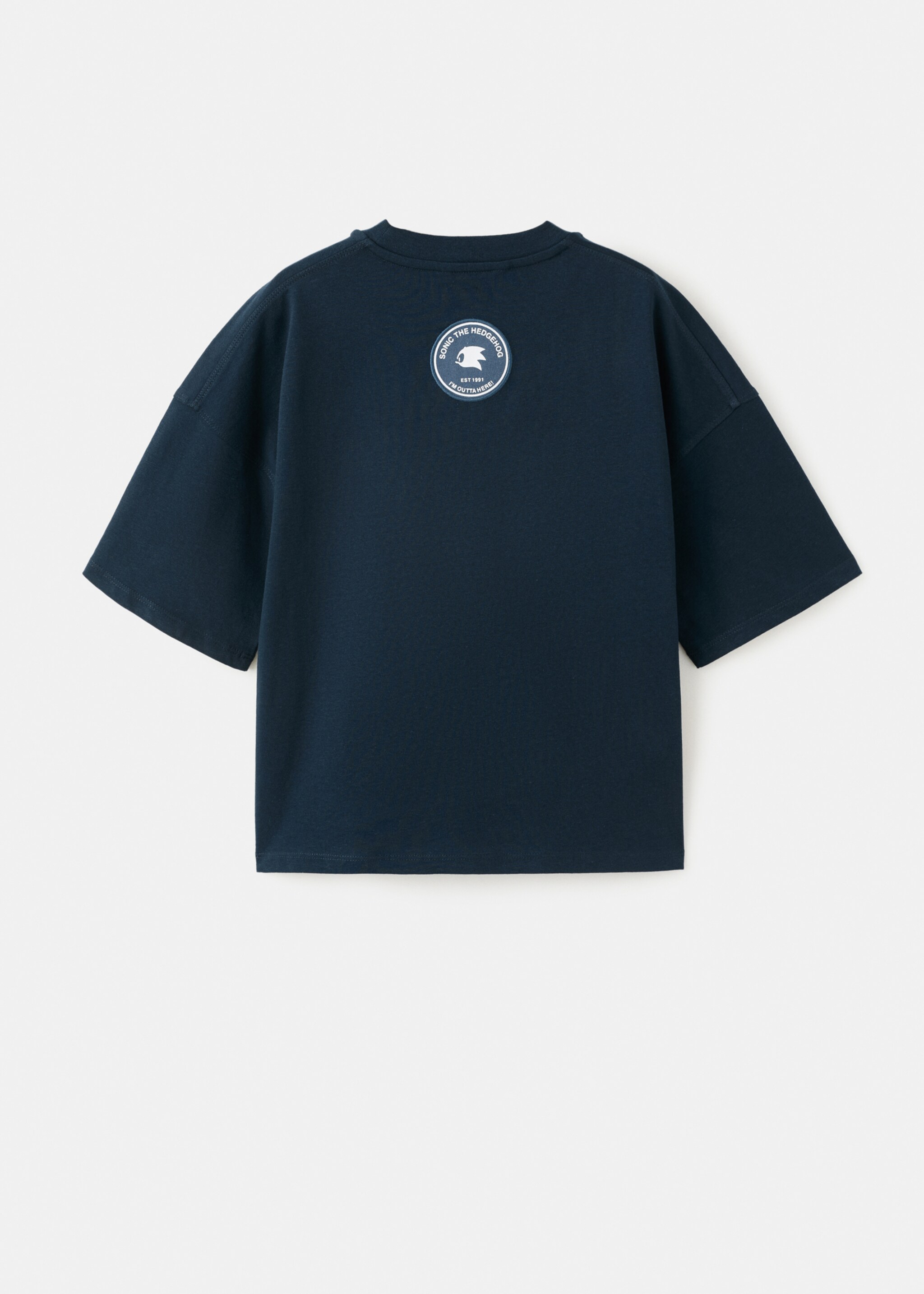 T-shirt Sonic en coton - Verso de l’article, Bleu marine. Ref: 27025147-00.