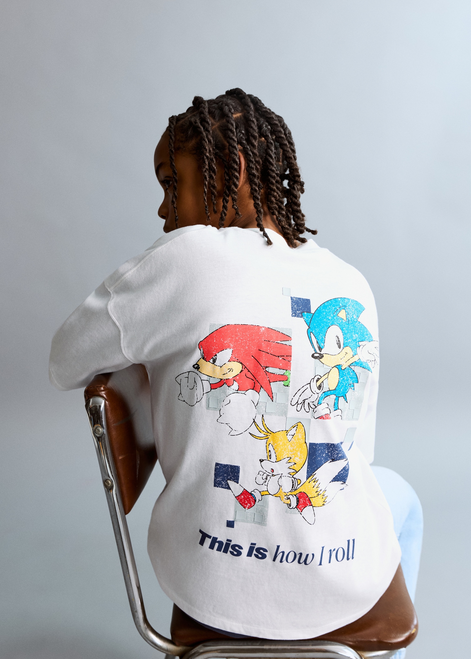 Sonic Baumwoll-T-Shirt - Mittlere Ansicht