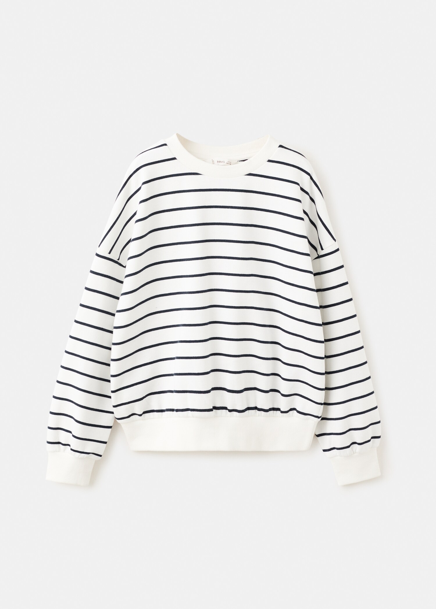 Sudadera rayas mensaje estampado - Artículo sin modelo