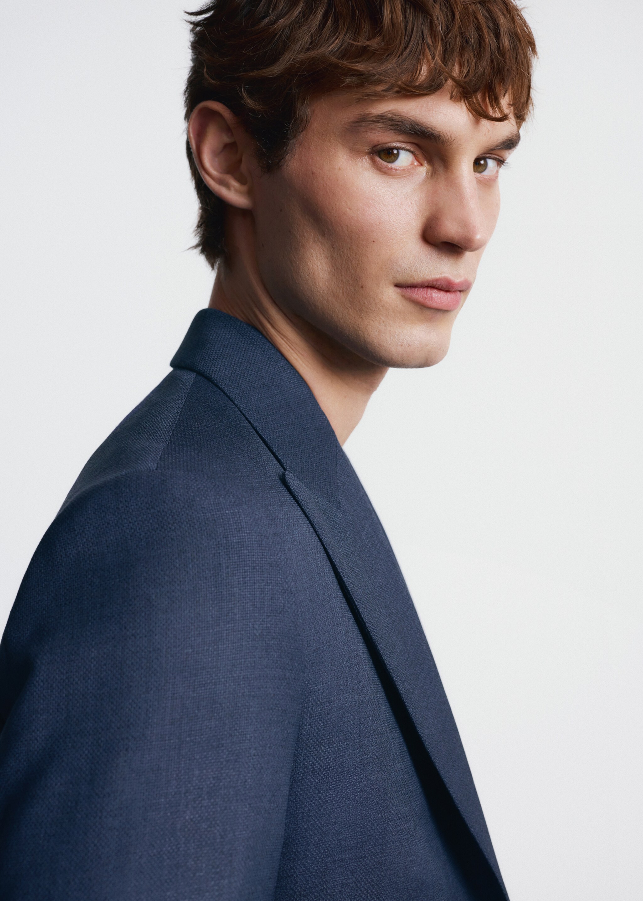 100% wool blazer Vitale Barberis Canonico® - Details of the article 1, Blue. Ref: 27025153-00.