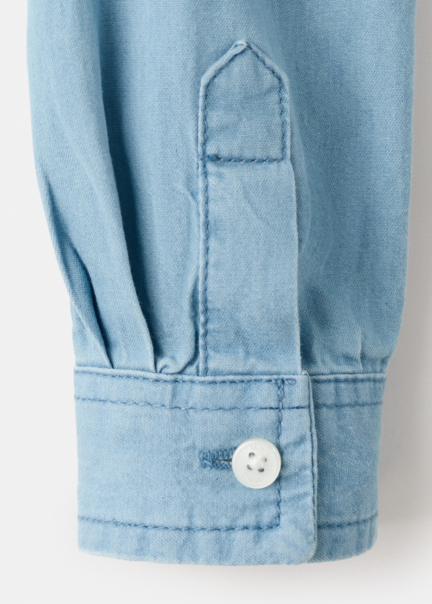Cotton denim shirt - Details of the article 0