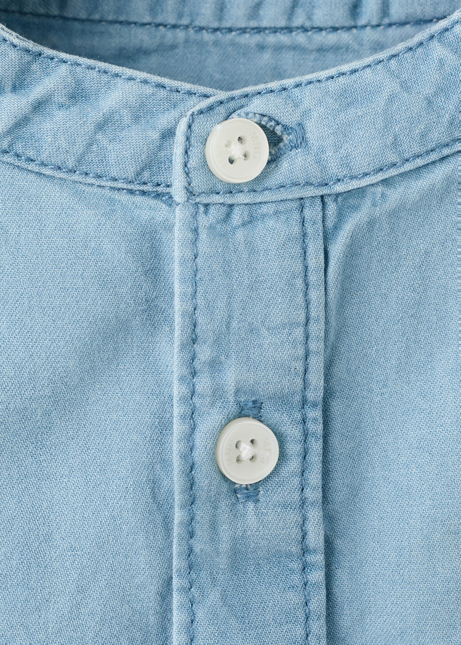 Cotton denim shirt - Details of the article 8