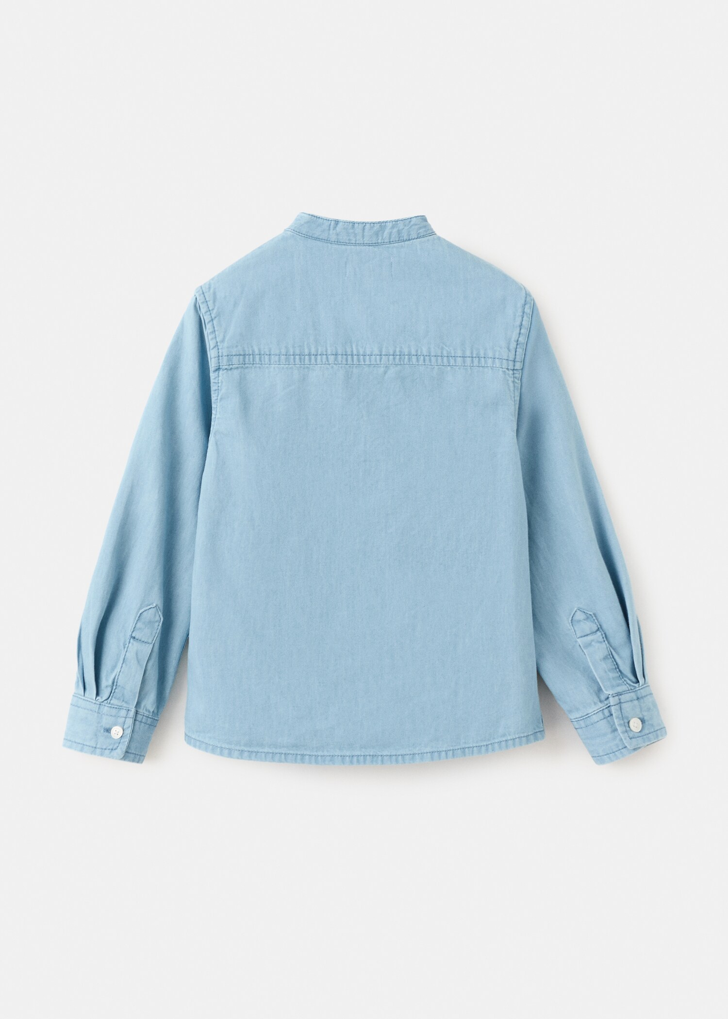 Cotton denim shirt - Reverse of the article