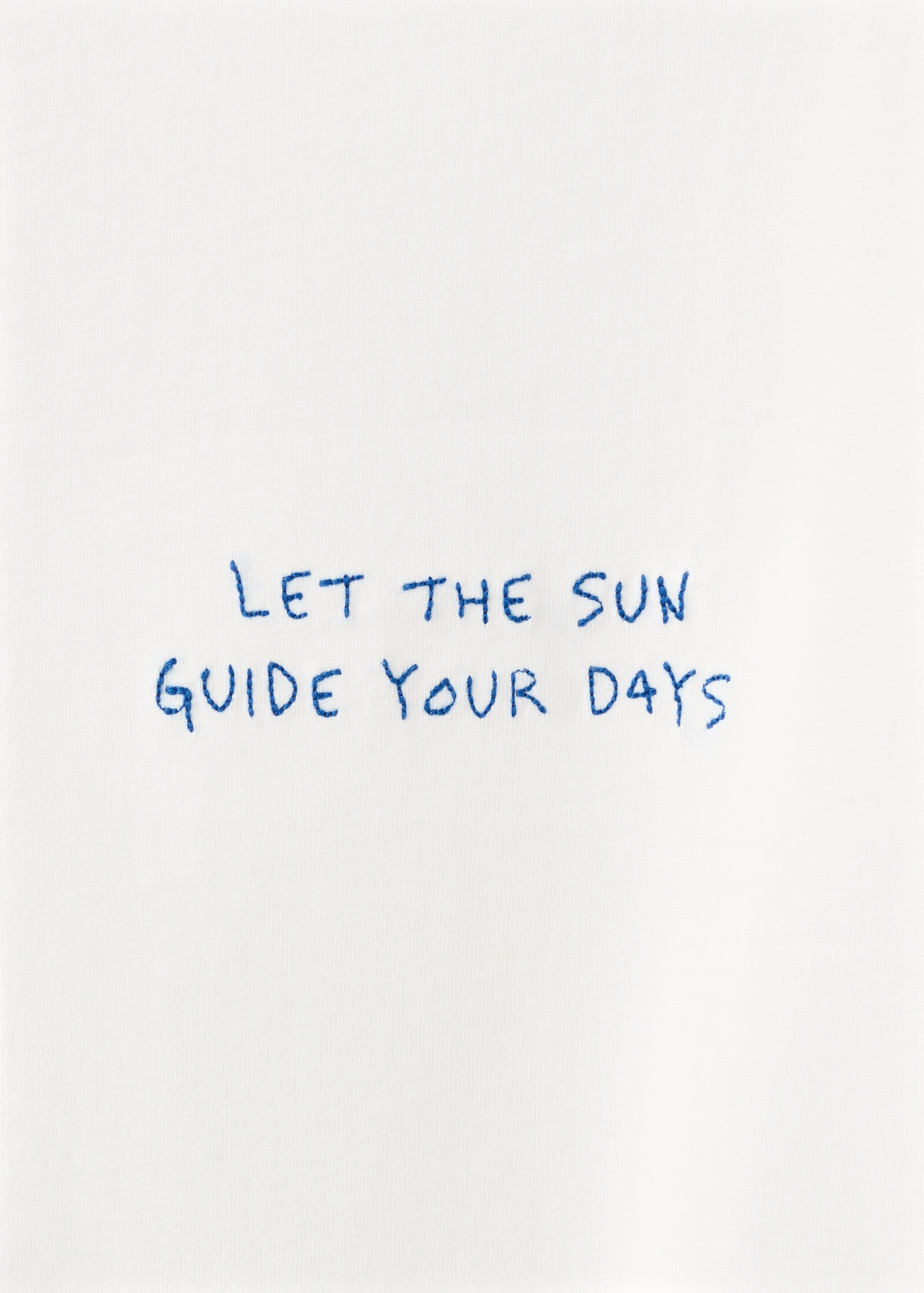 Bedrucktes Baumwoll-T-Shirt - Detail des Artikels 0, Cremeweiß. Ref: 27025159-00.