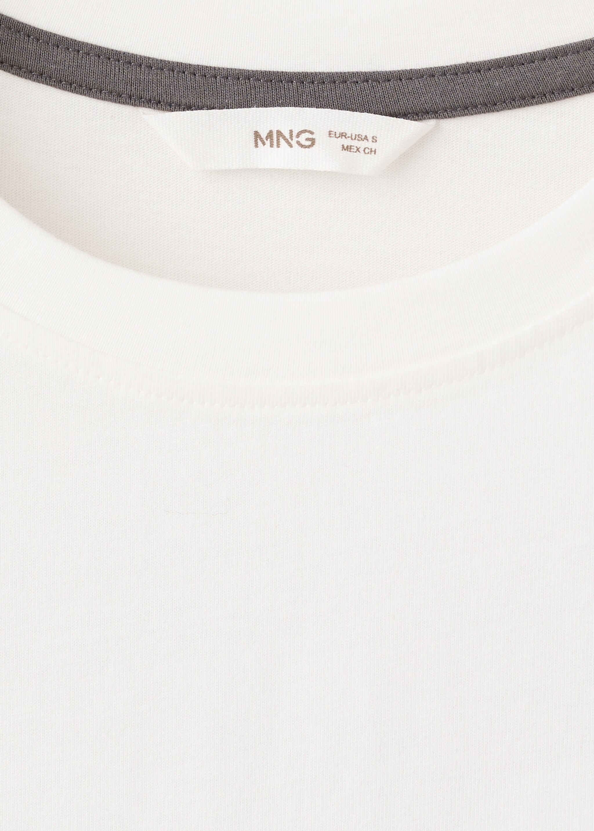 Bedrucktes Baumwoll-T-Shirt - Detail des Artikels 8, Cremeweiß. Ref: 27025159-00.