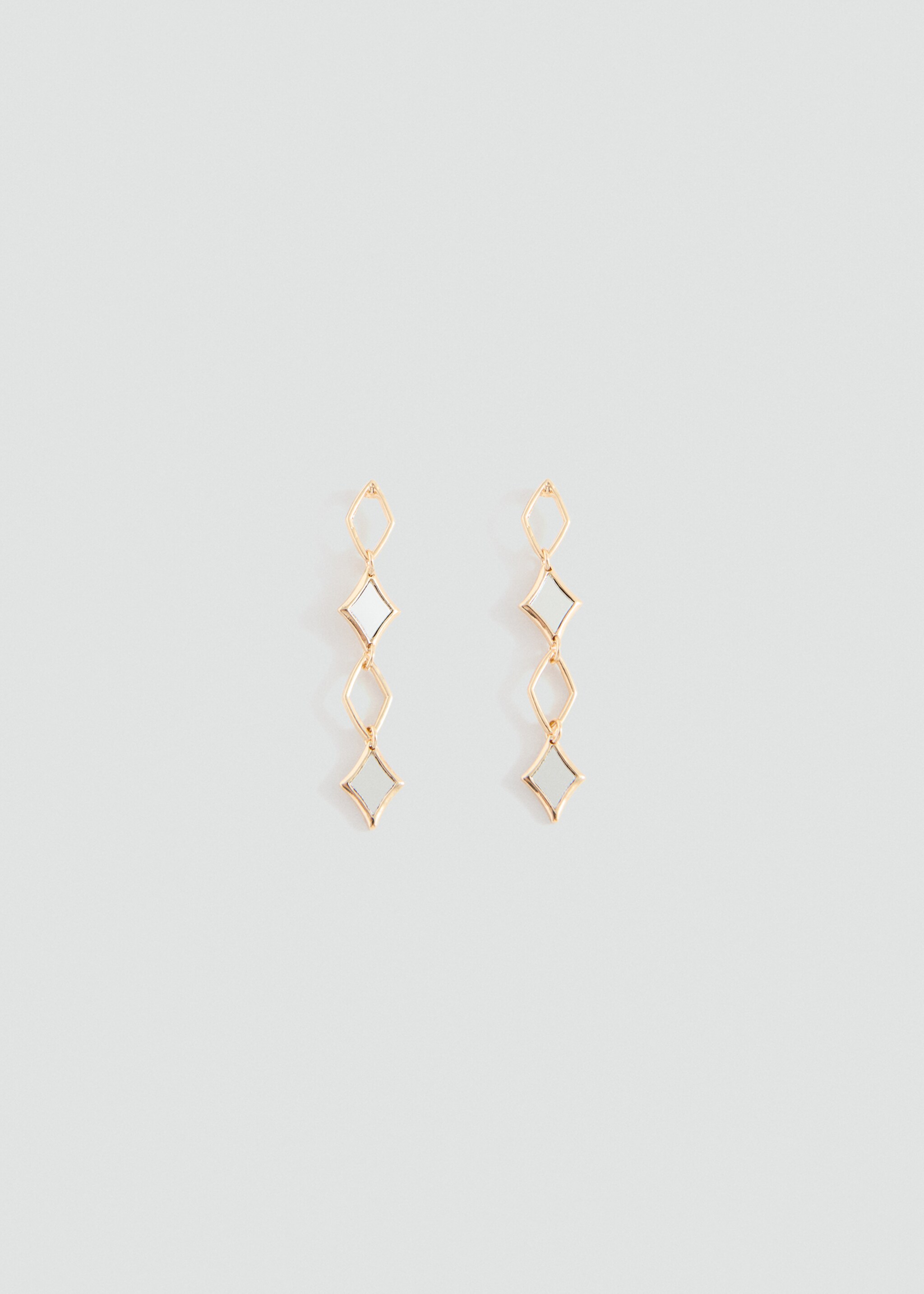 Geometric pendant earrings - Article without model, Gold. Ref: 27025168-00.