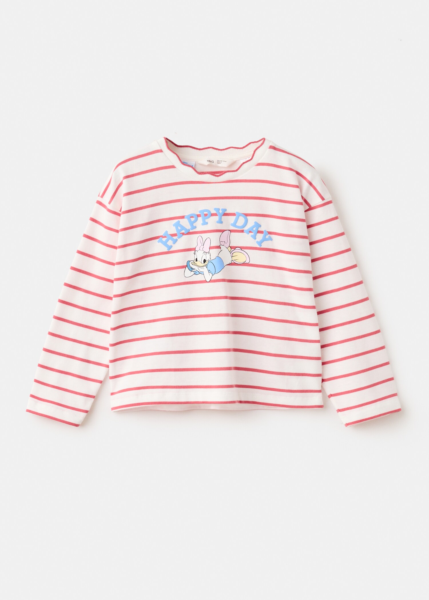 Striped T-shirt with Daisy print - Article without model