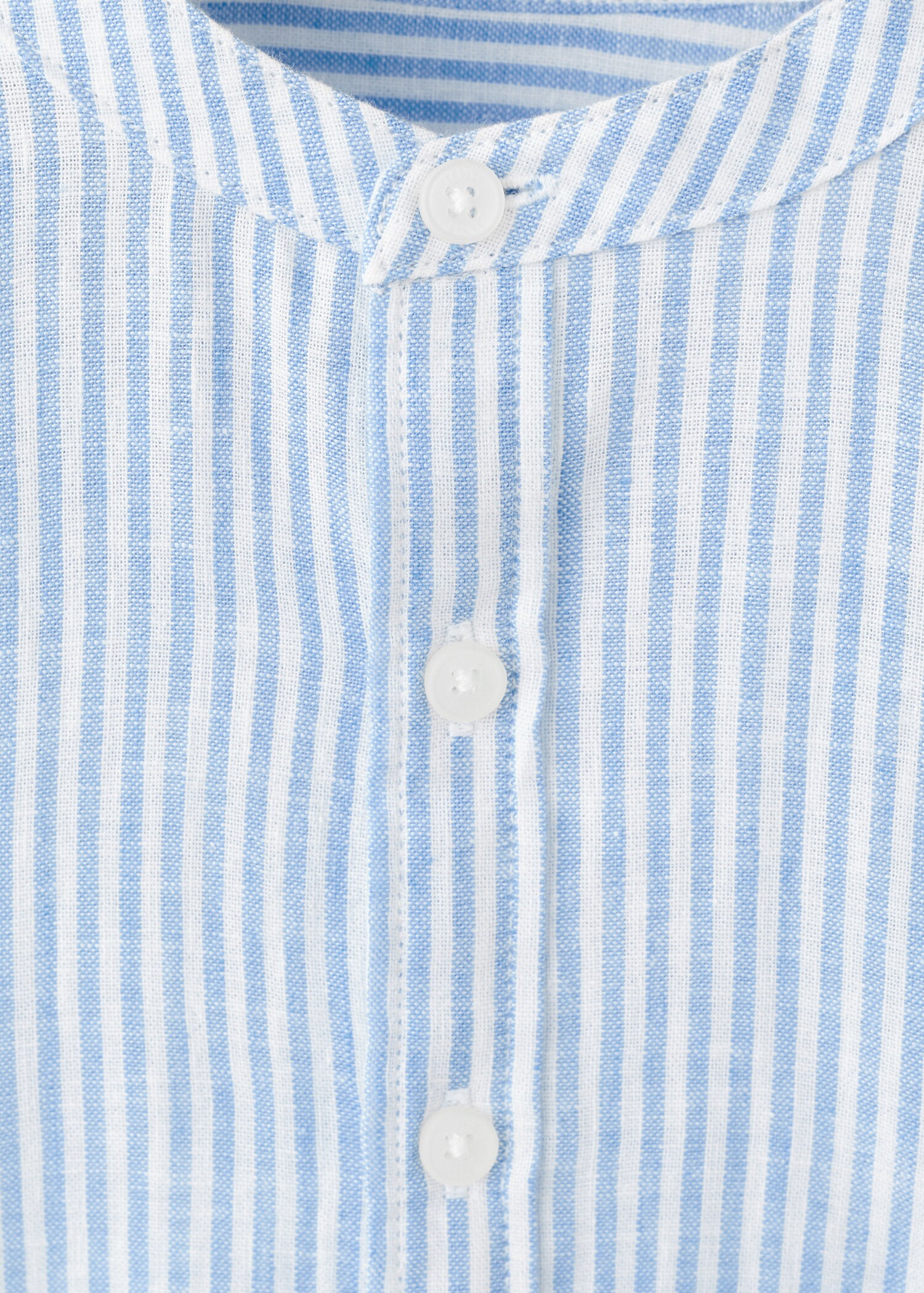 Striped linen-blend shirt - Details of the article 0