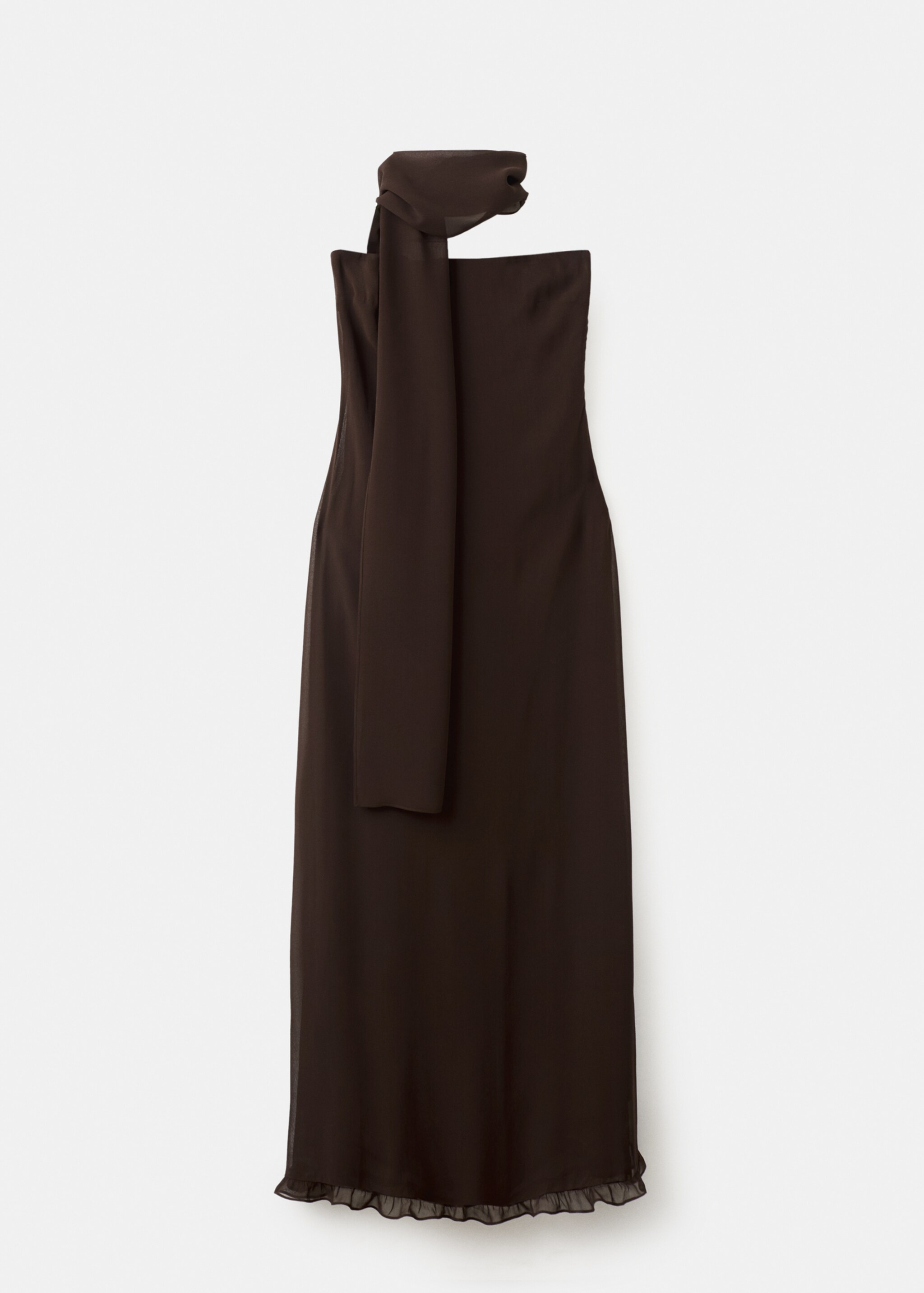 Strapless dress - Article without model, Brown. Ref: 27025811-00.