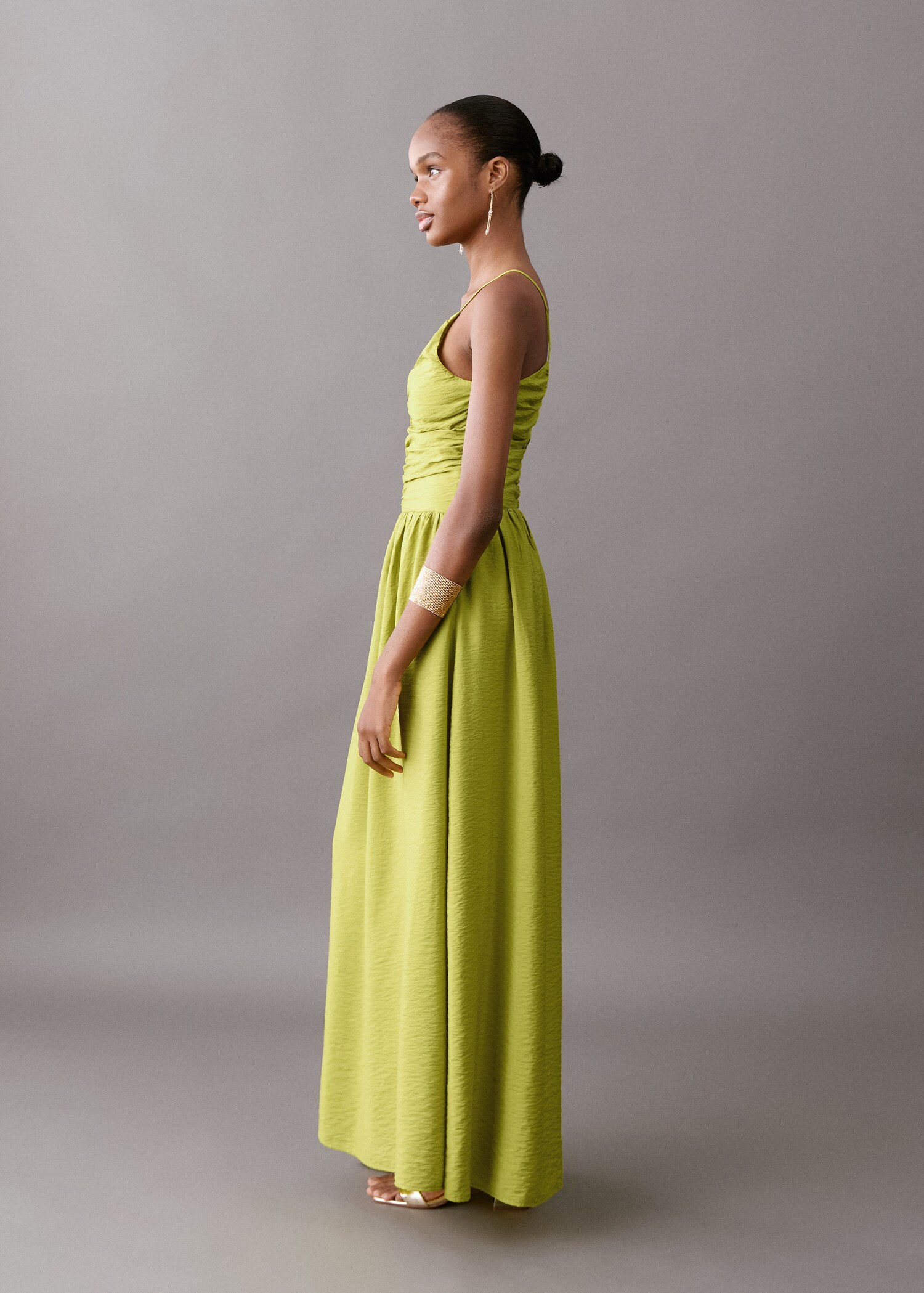 Long draped dress - Details of the article 1