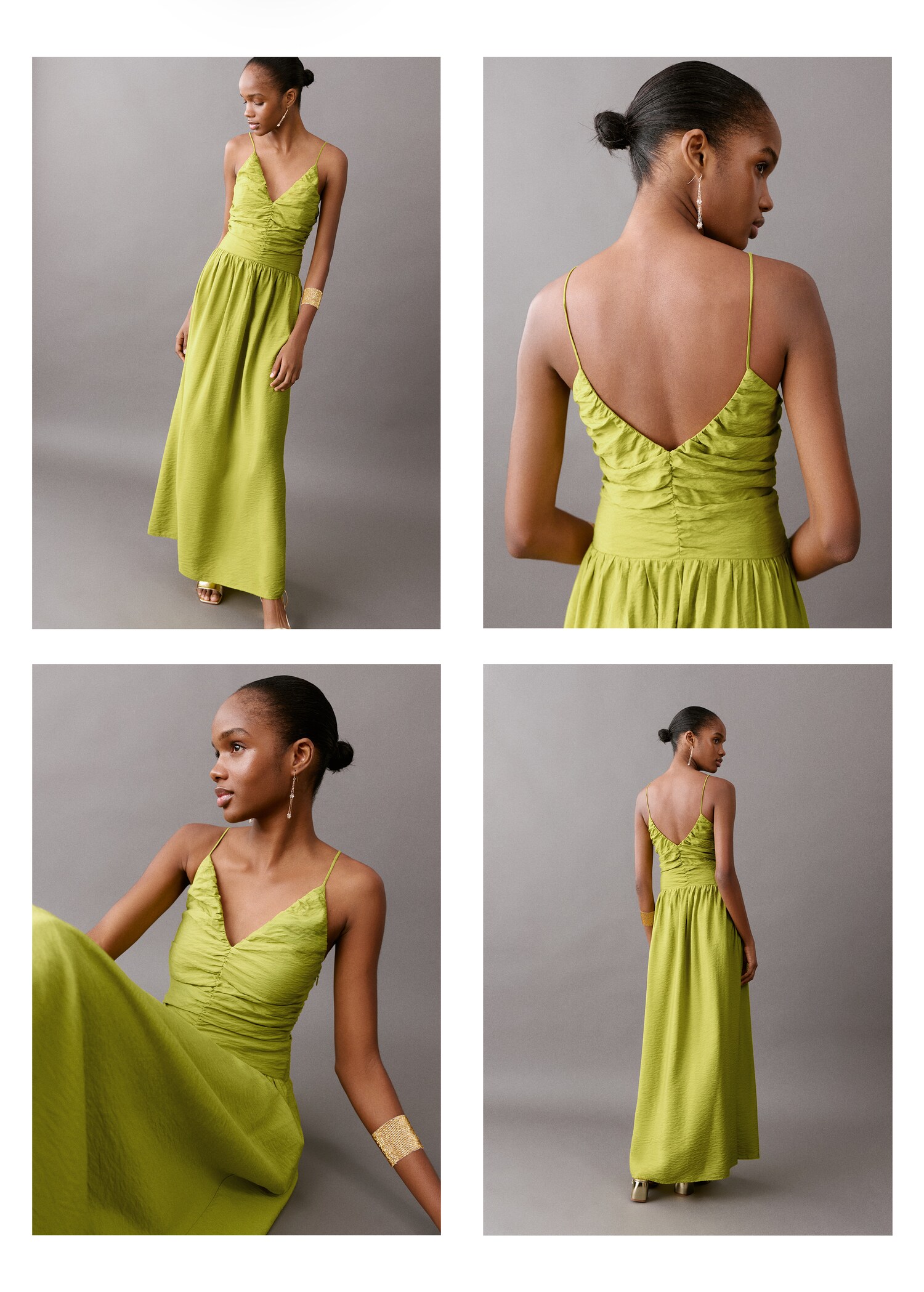 Long draped dress - Details of the article 6