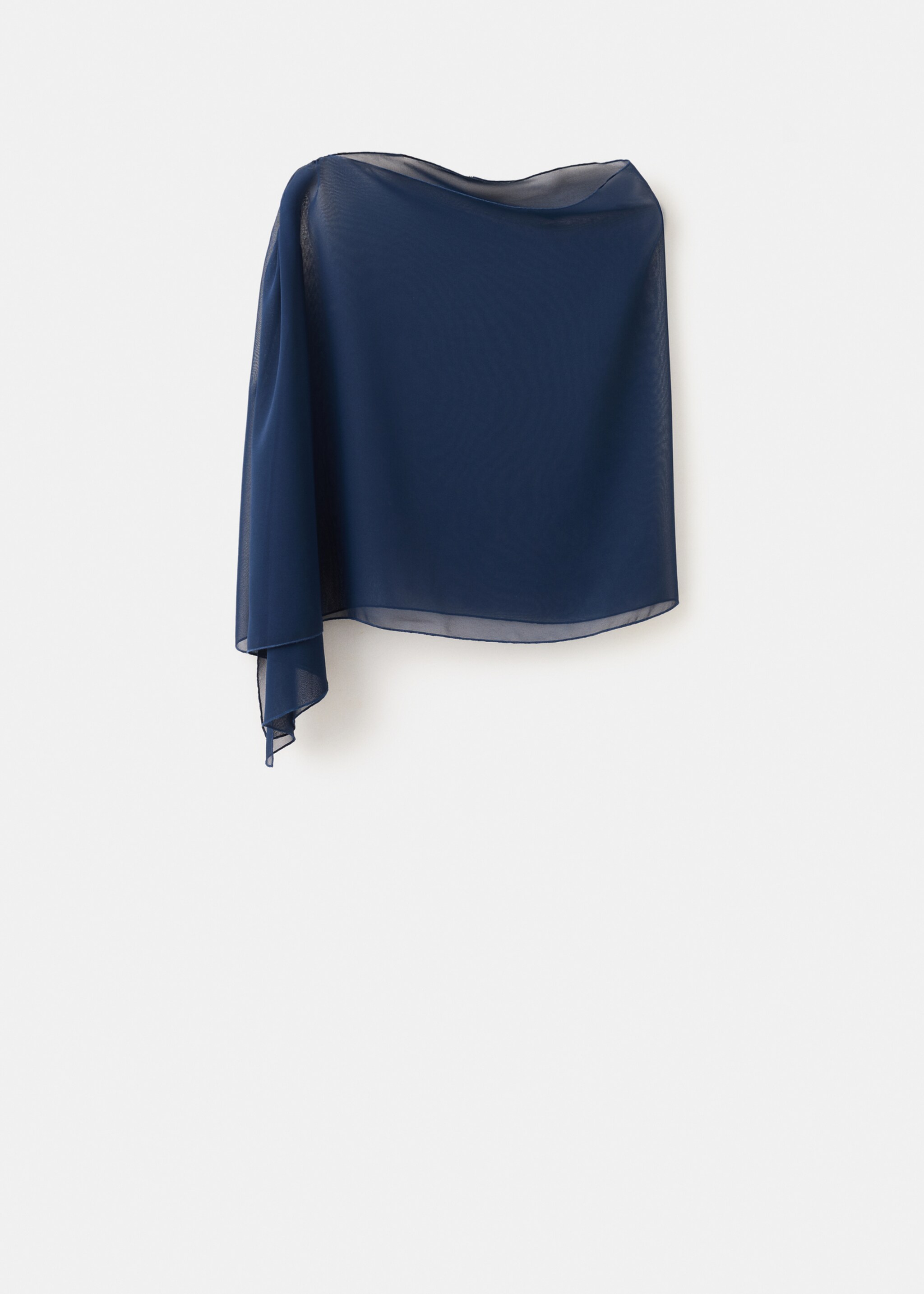 غطاء شبه شفاف مع فتحة - منتج دون نموذج, أزرق غامق. Ref: 27025815-00.