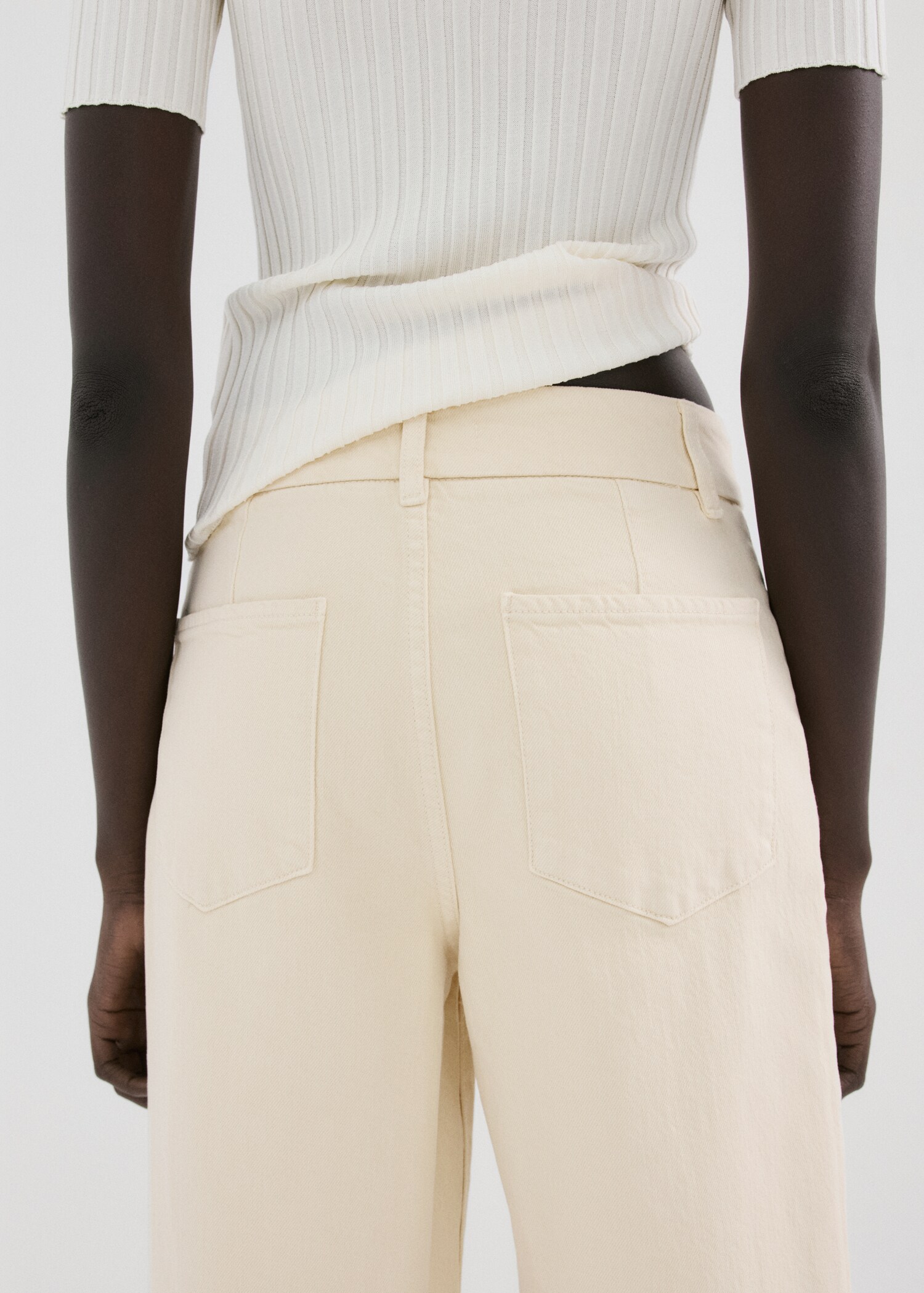 Jean large taille haute à coutures - Détail de l'article 6