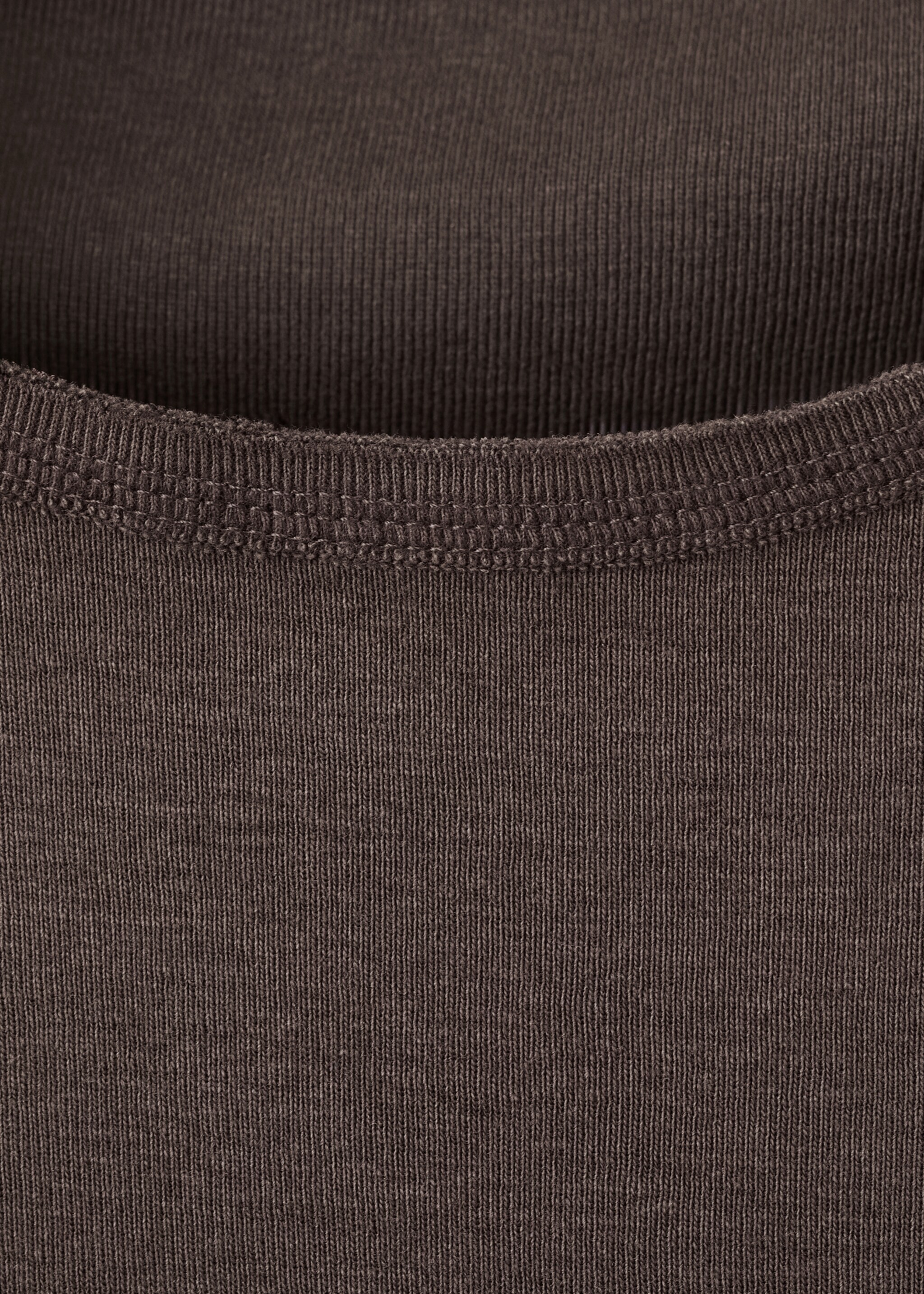 تي شيرت قطني بأكمام طويلة - تفاصيل المنتج 8, بني. Ref: 27025825-00.