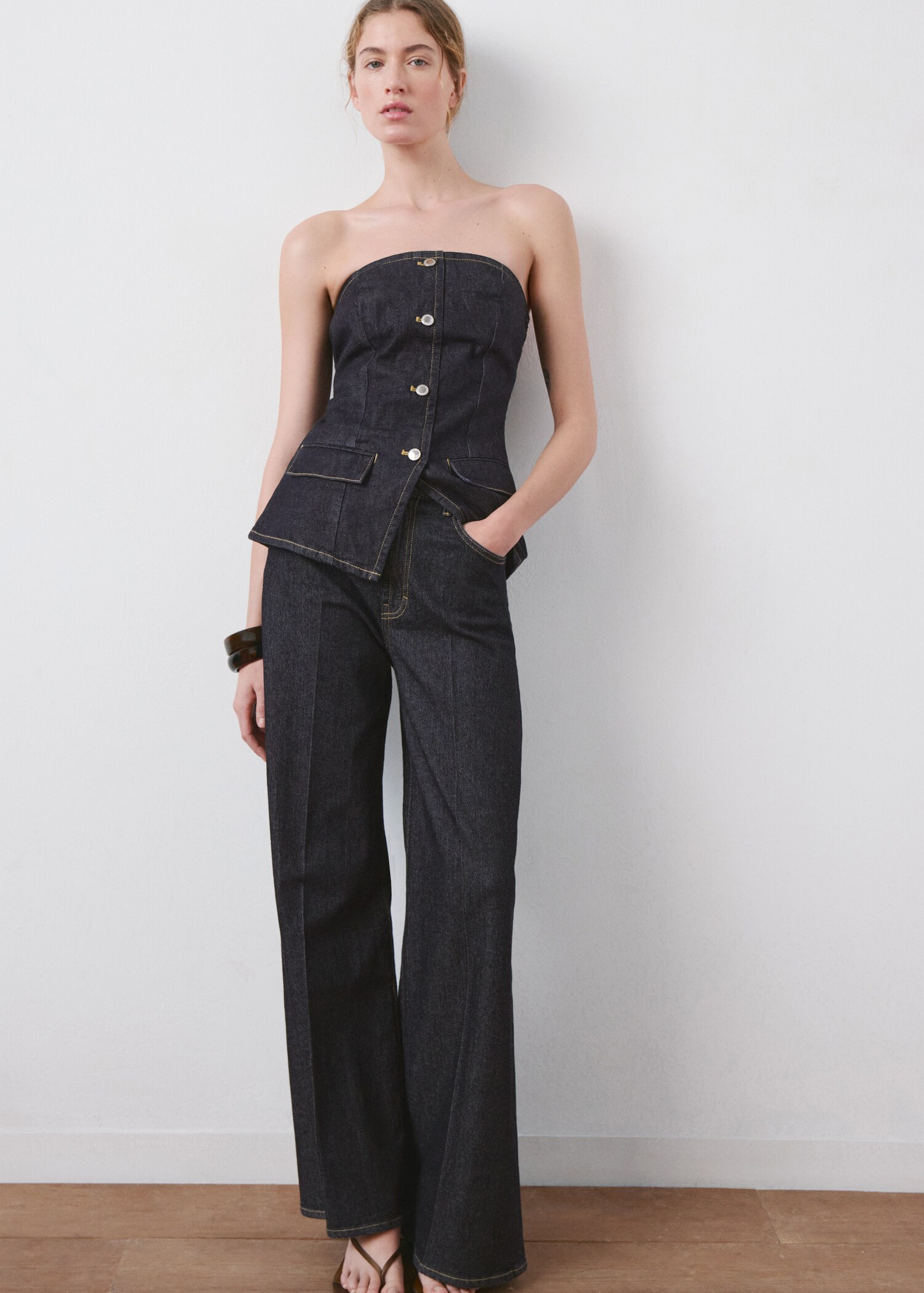 Mid-rise balloon jeans - Details of the article 1