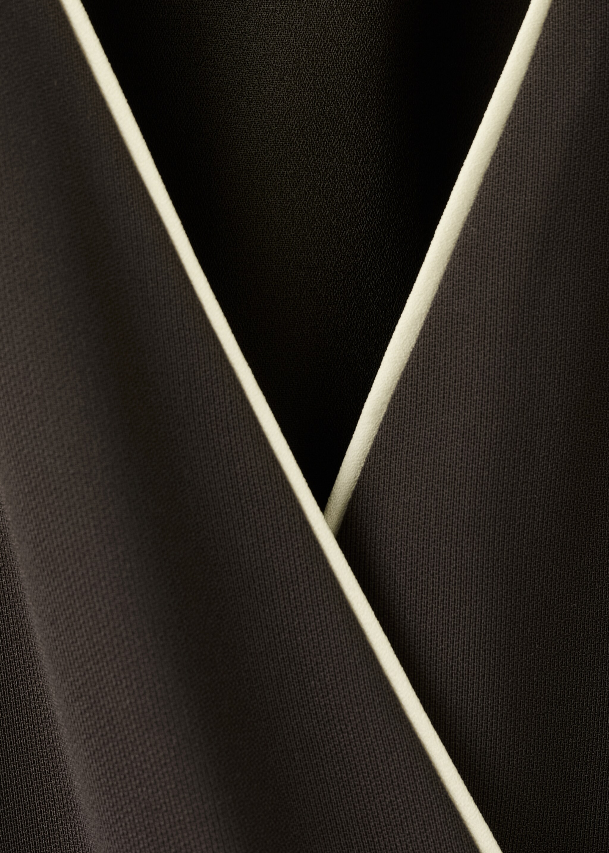 Belt wrap jumpsuit - Details of the article 0, Chocolate. Ref: 27025834-00.