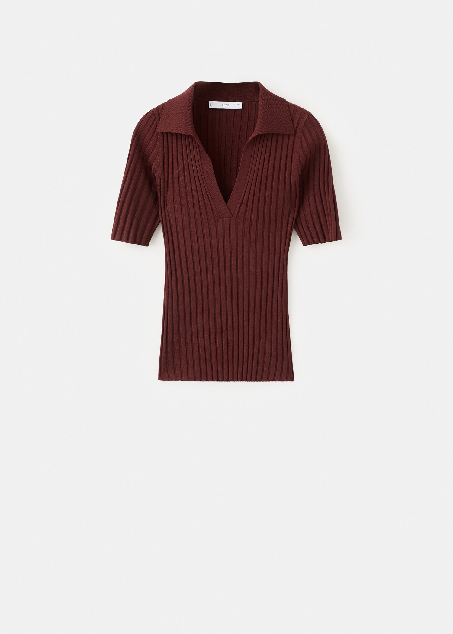 V-neck knit sweater - Article without model