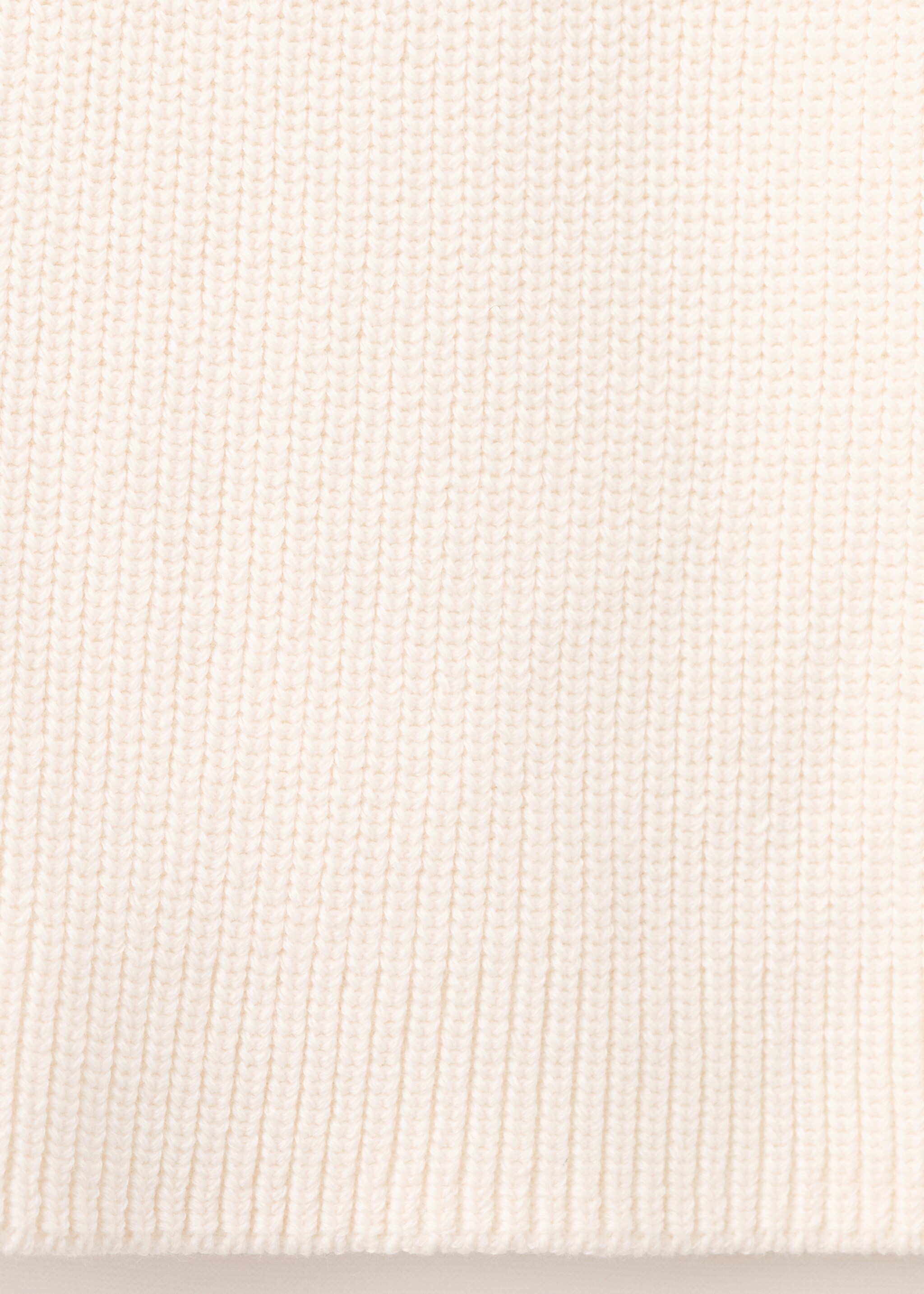 Boat-neck knitted sweater - Details of the article 0, Ecru. Ref: 27025837-00.