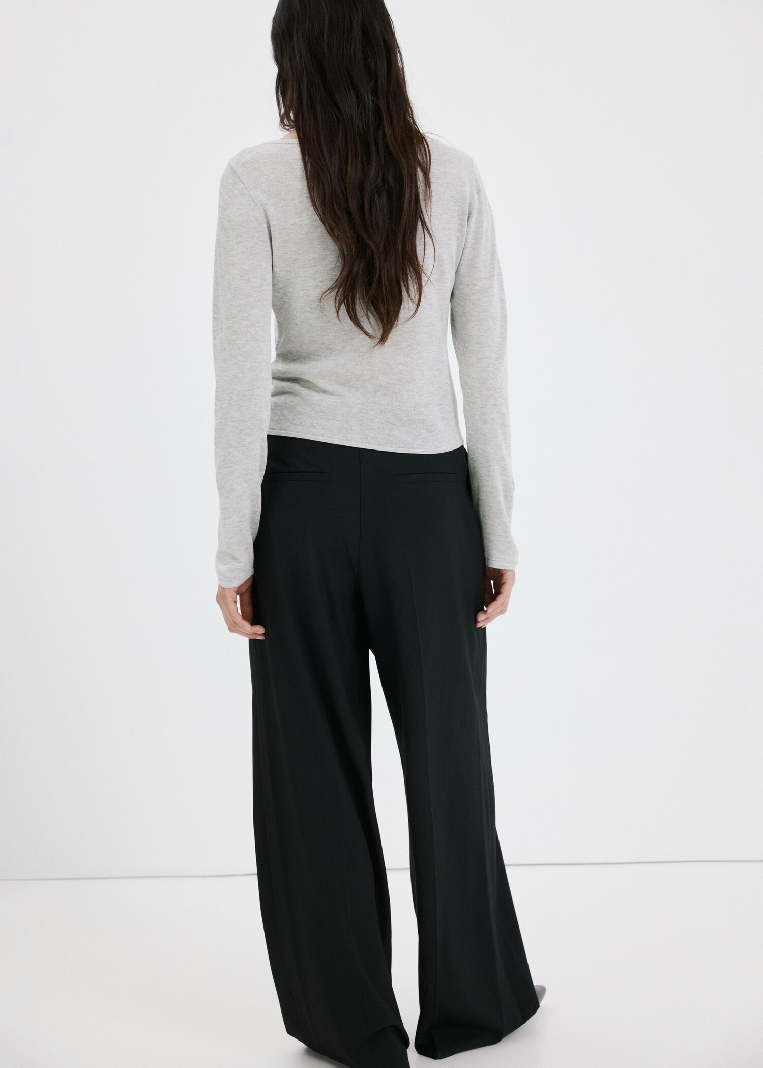 Pull-over bi-matière - Verso de l’article