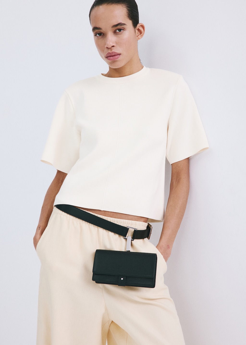 Mango Short-sleeved knitted sweater