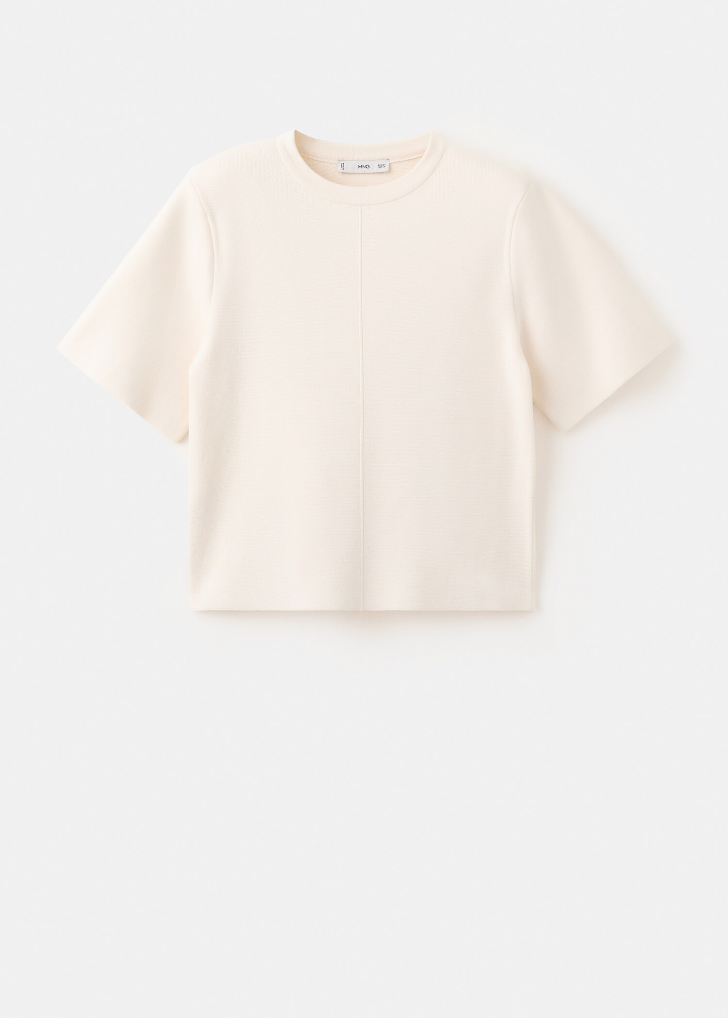 Short-sleeved knitted sweater - Article without model