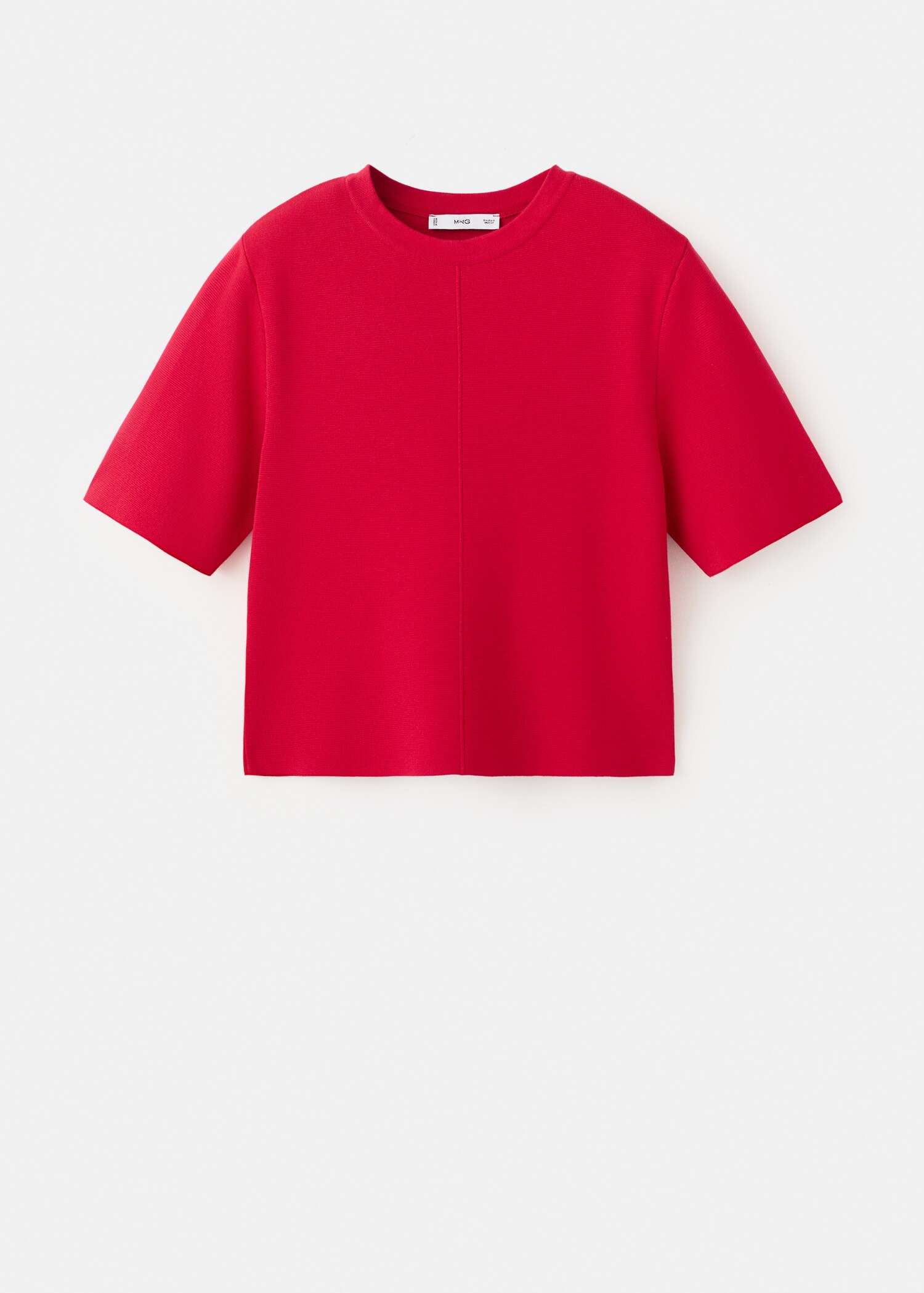 Short-sleeved knitted sweater - Article without model