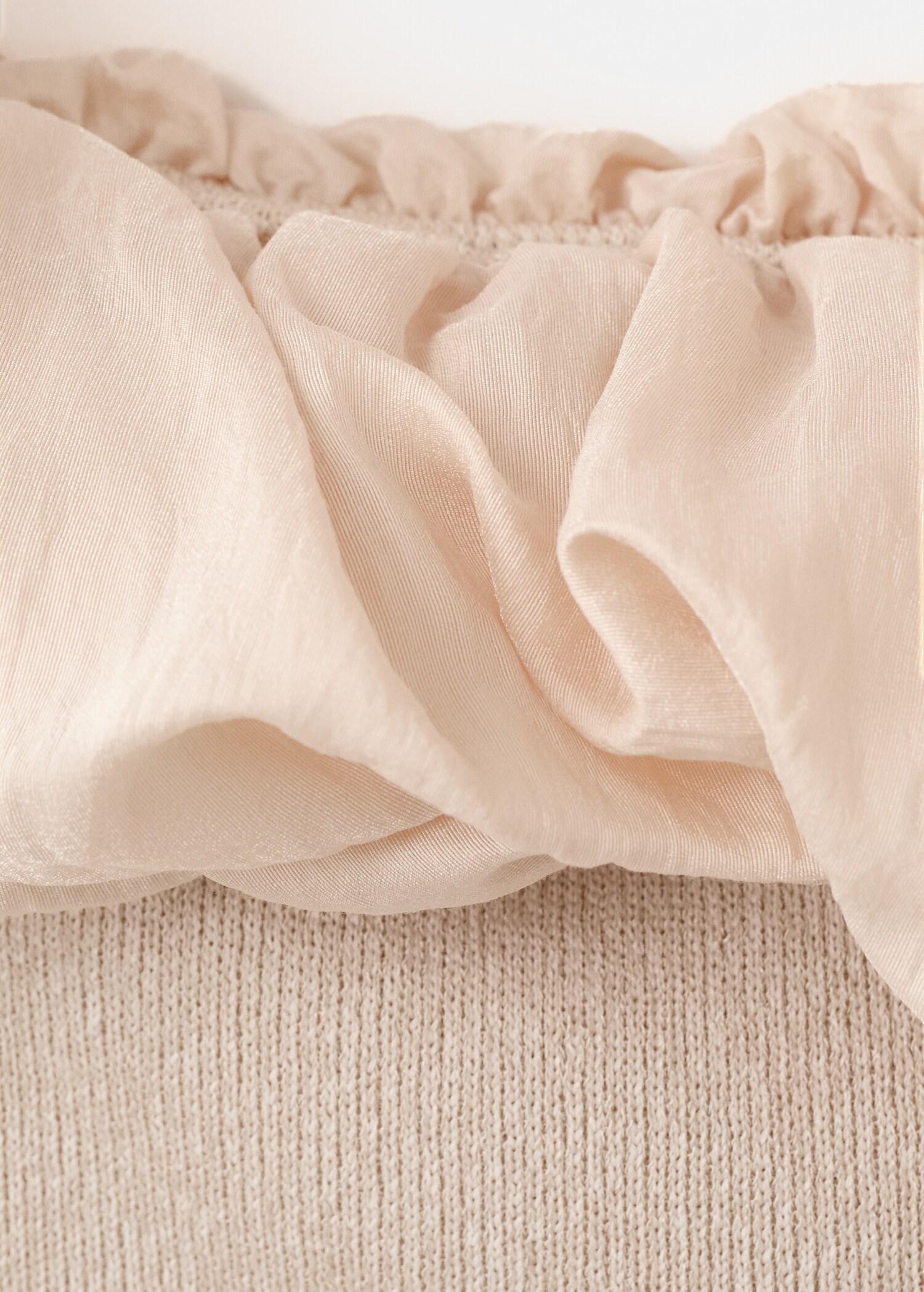 Strapless knitted top - Details of the article 8