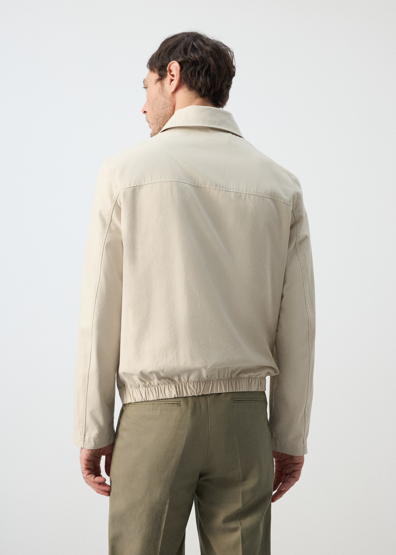 Lightweight cotton lyocell jacket - Reverse of the article