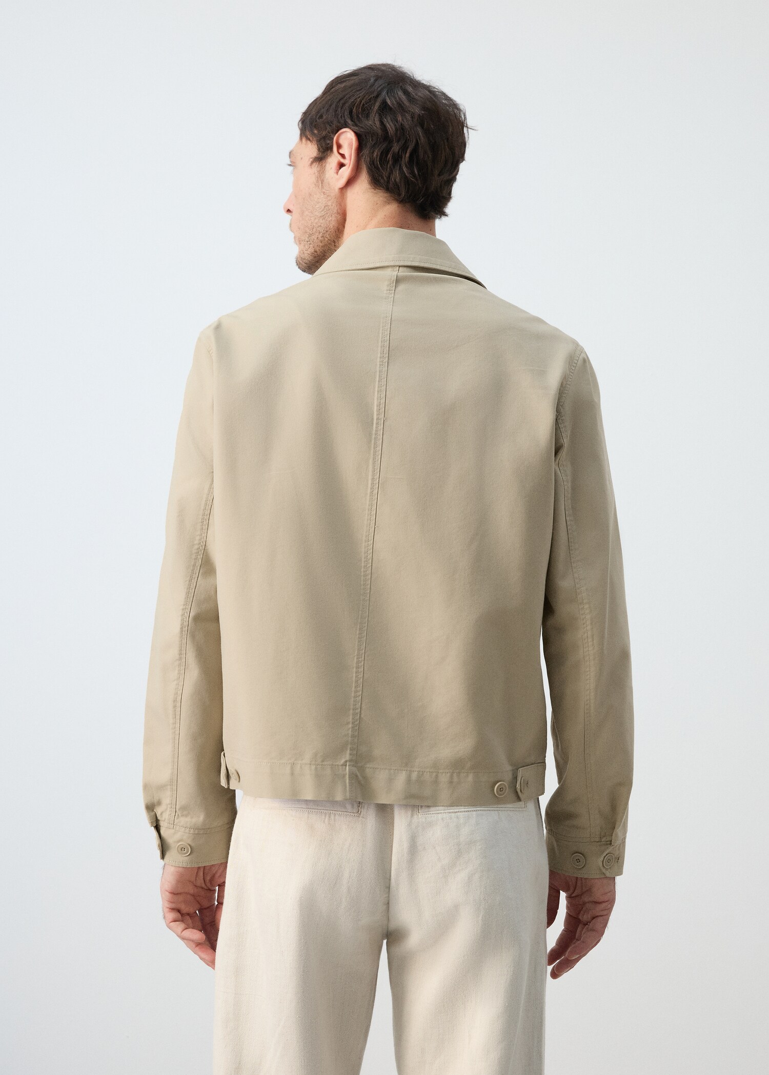 Lightweight cotton lyocell jacket - Reverse of the article