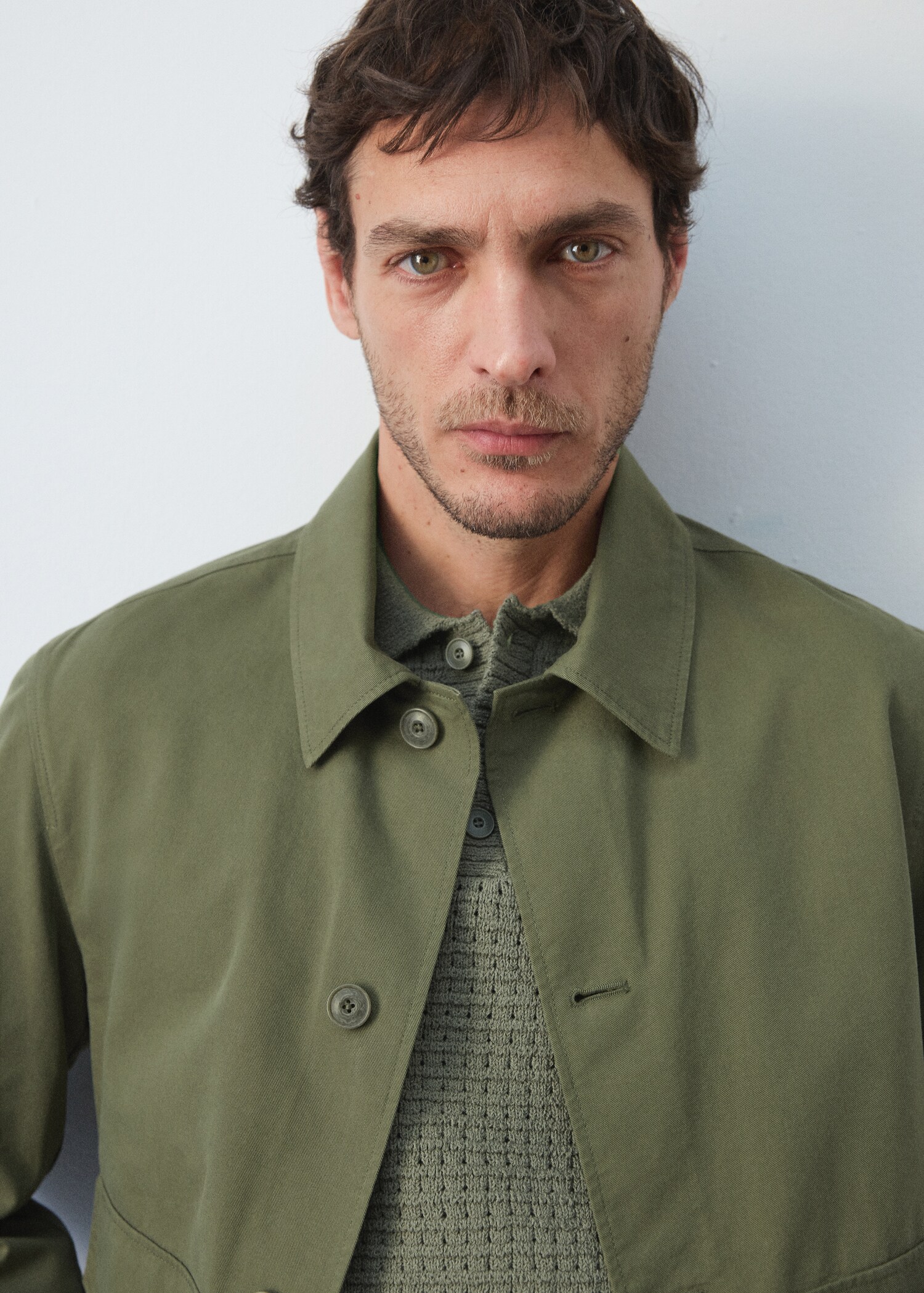 Lightweight cotton lyocell jacket - Details of the article 1