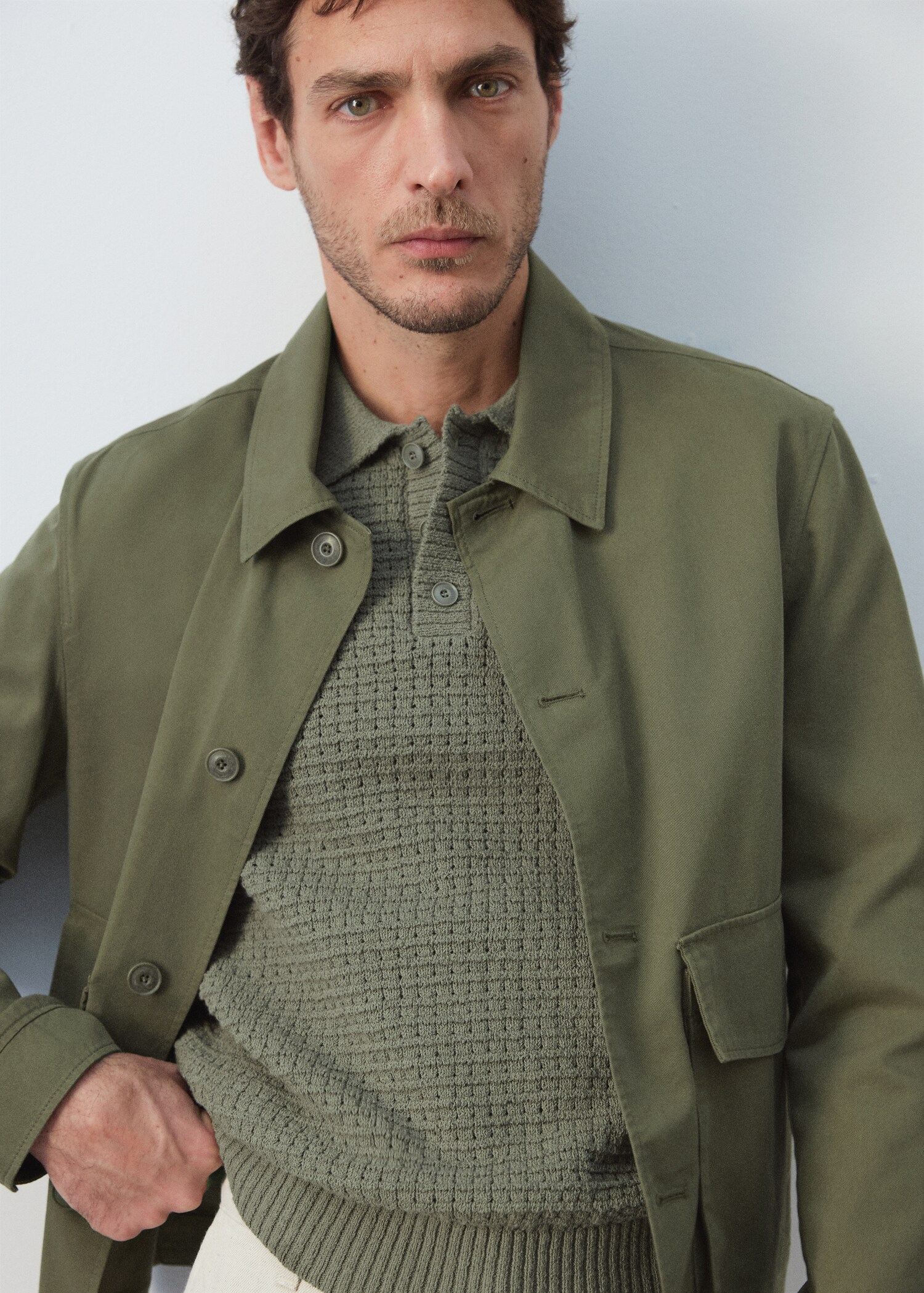 Lightweight cotton lyocell jacket - Details of the article 4