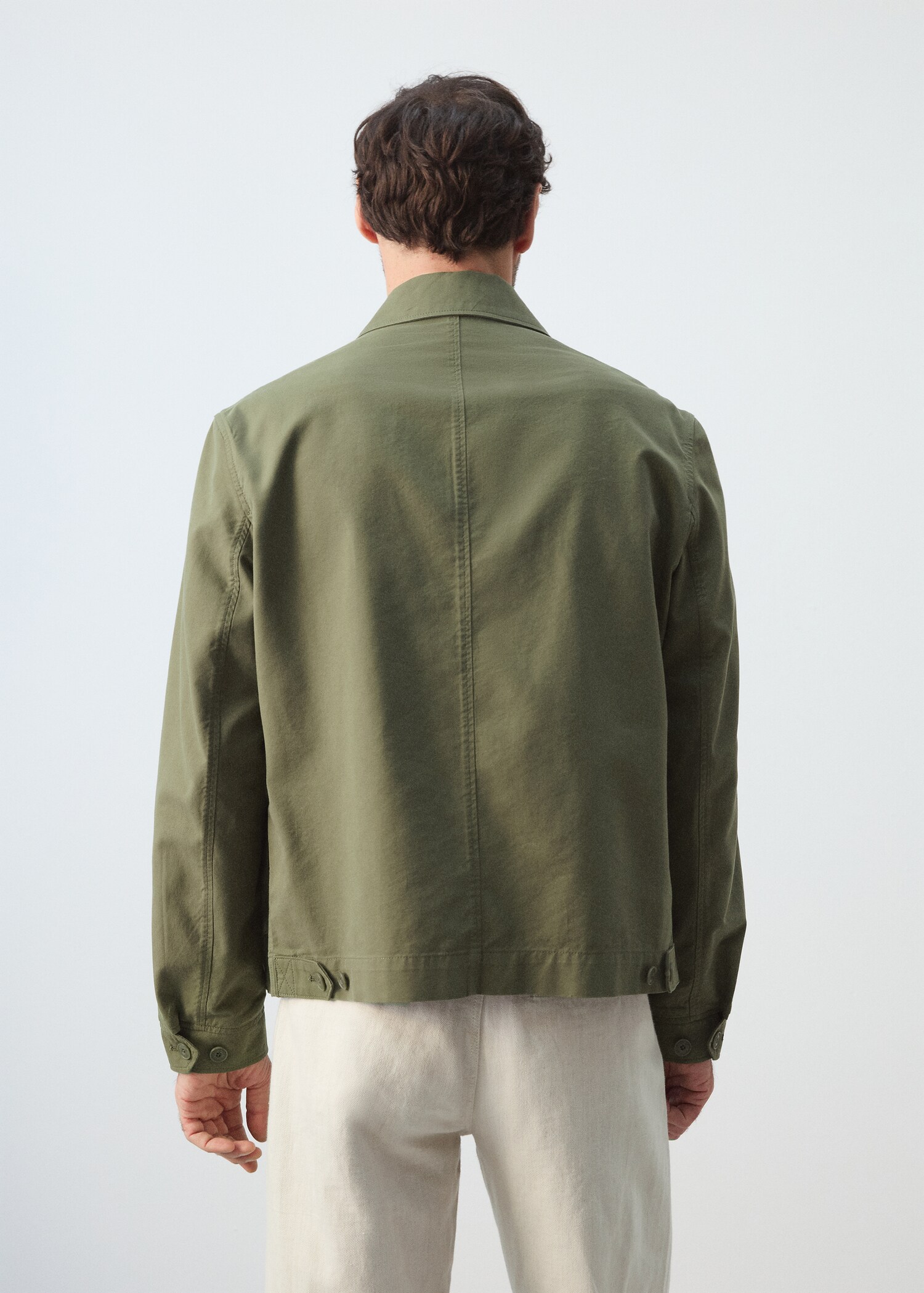 Lightweight cotton lyocell jacket - Reverse of the article