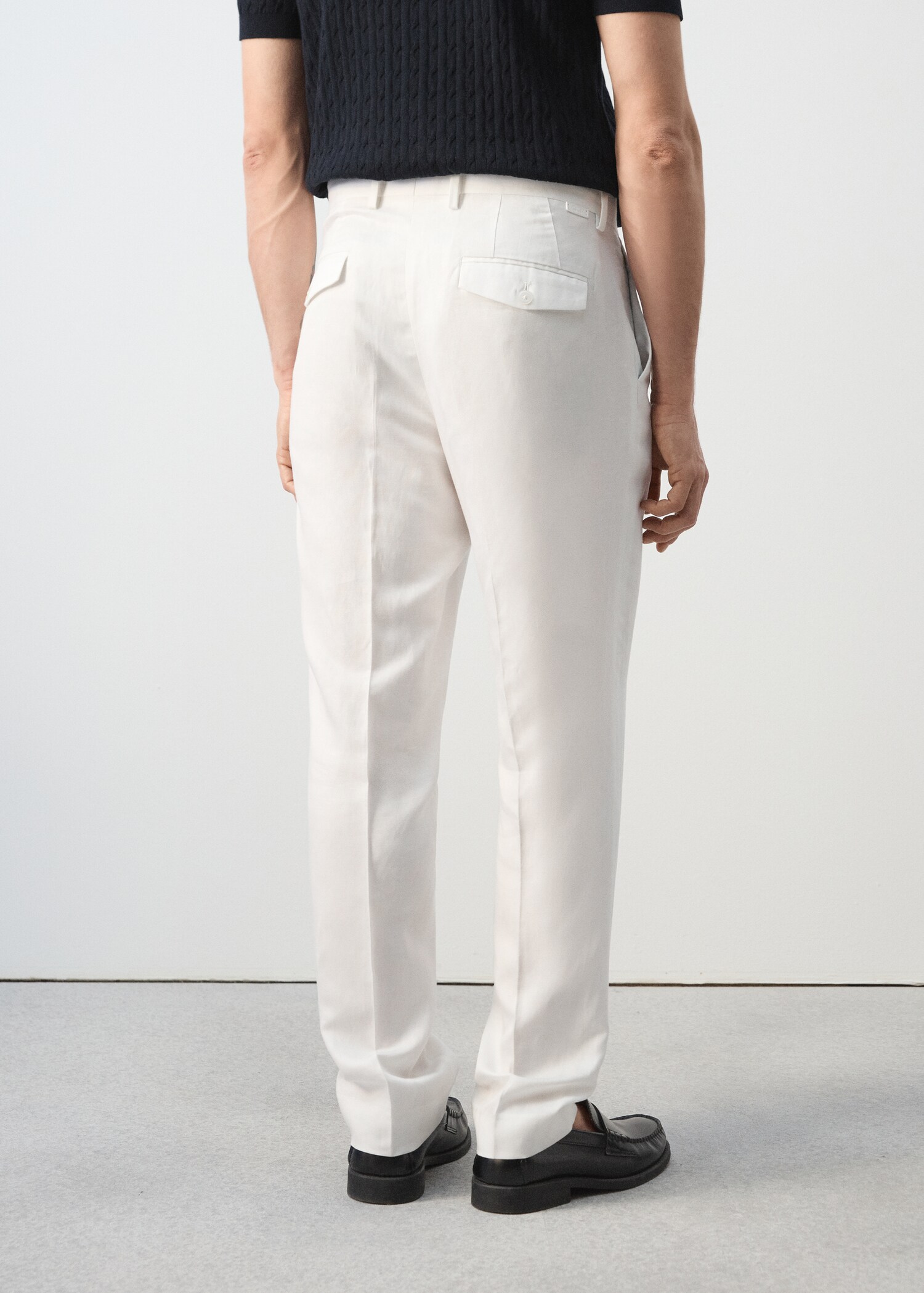 Pantalon slim-fit taille croisée - Verso de l’article