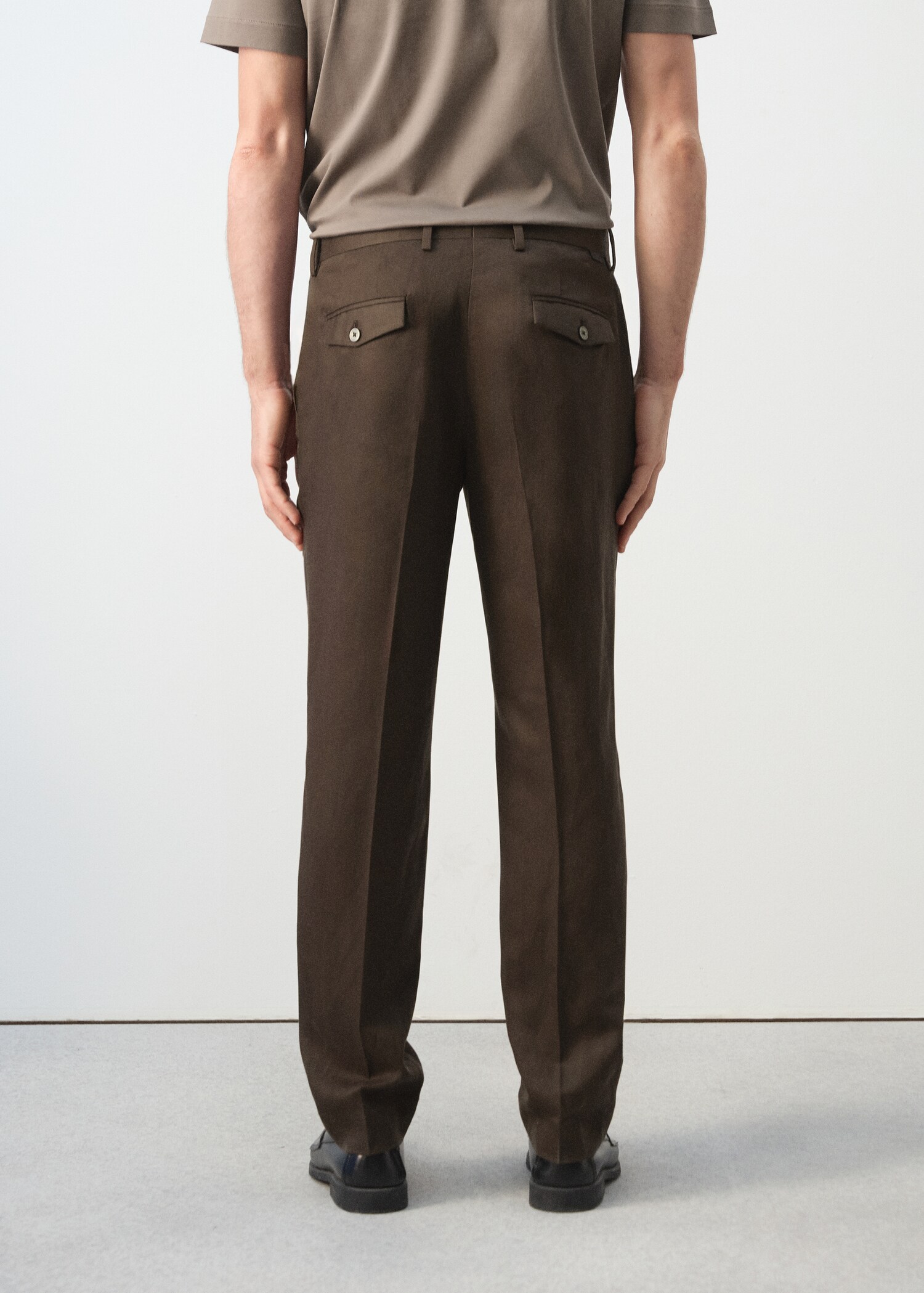 Pantalon slim-fit taille croisée - Verso de l’article