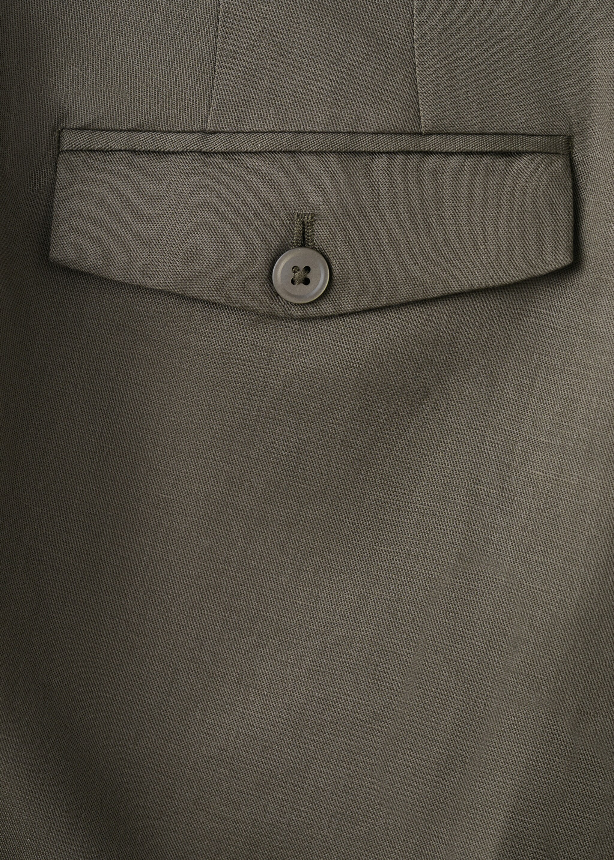 Брюки slim fit лиоцелл и лен - Деталь изделия 0, Коричневый средний. Ref: 27025933-00.