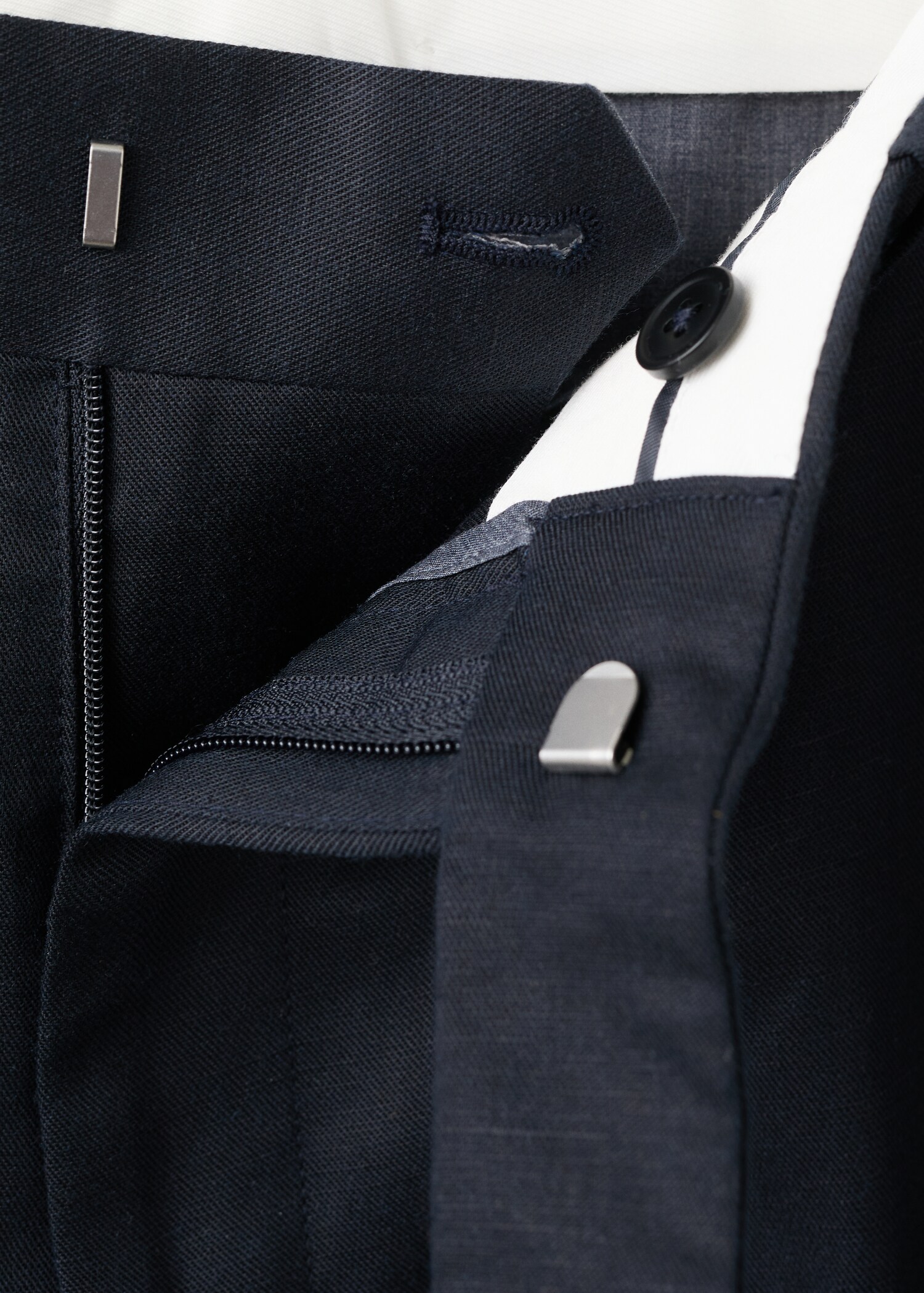 Slim fit cross-waist trousers - Details of the article 8