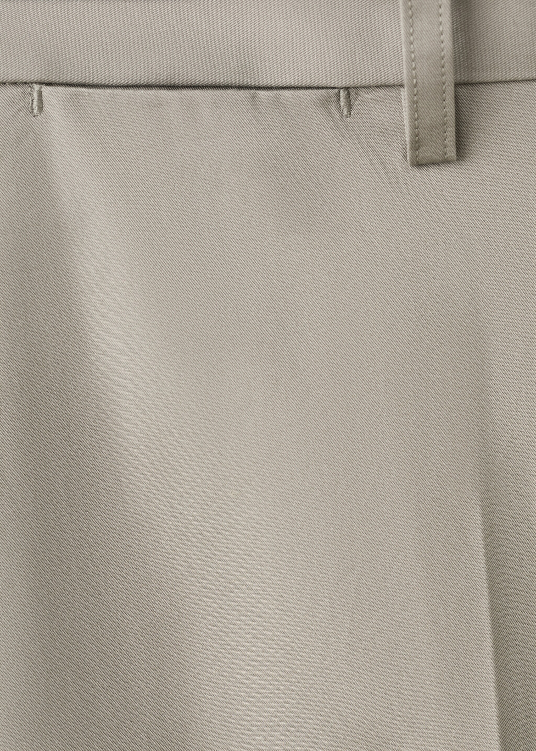 Pantalon en sergé 100 % coton slim fit - Détail de l'article 0, Beige. Ref: 27025934-00.